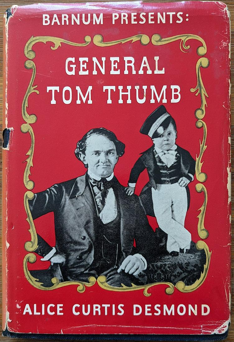 1st Edition Bio of General Tom Thum Signed Note by (1 of 9)
