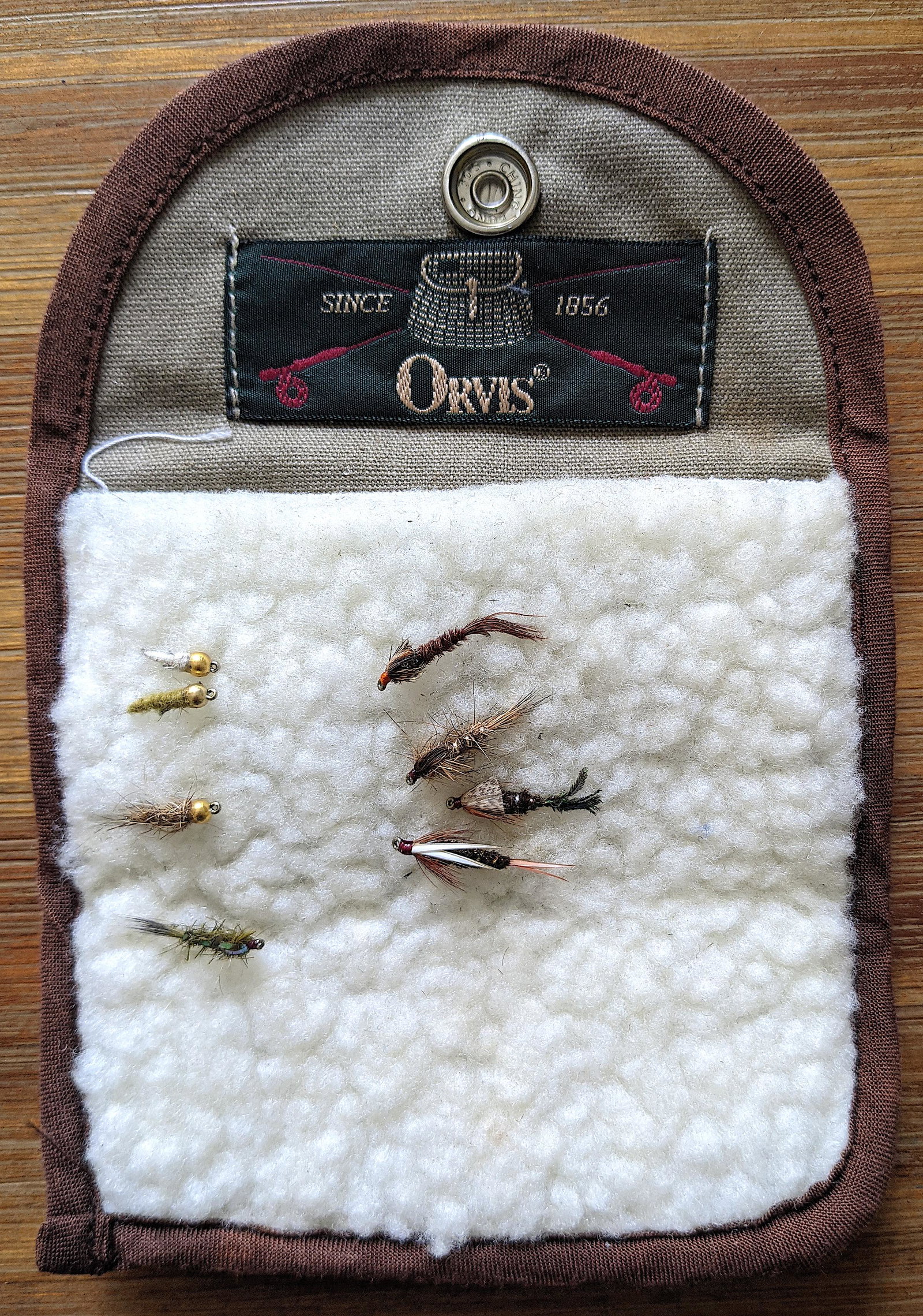 Used Orvis Canvas Fly Fishing Pouch Wallet (1 of 3)