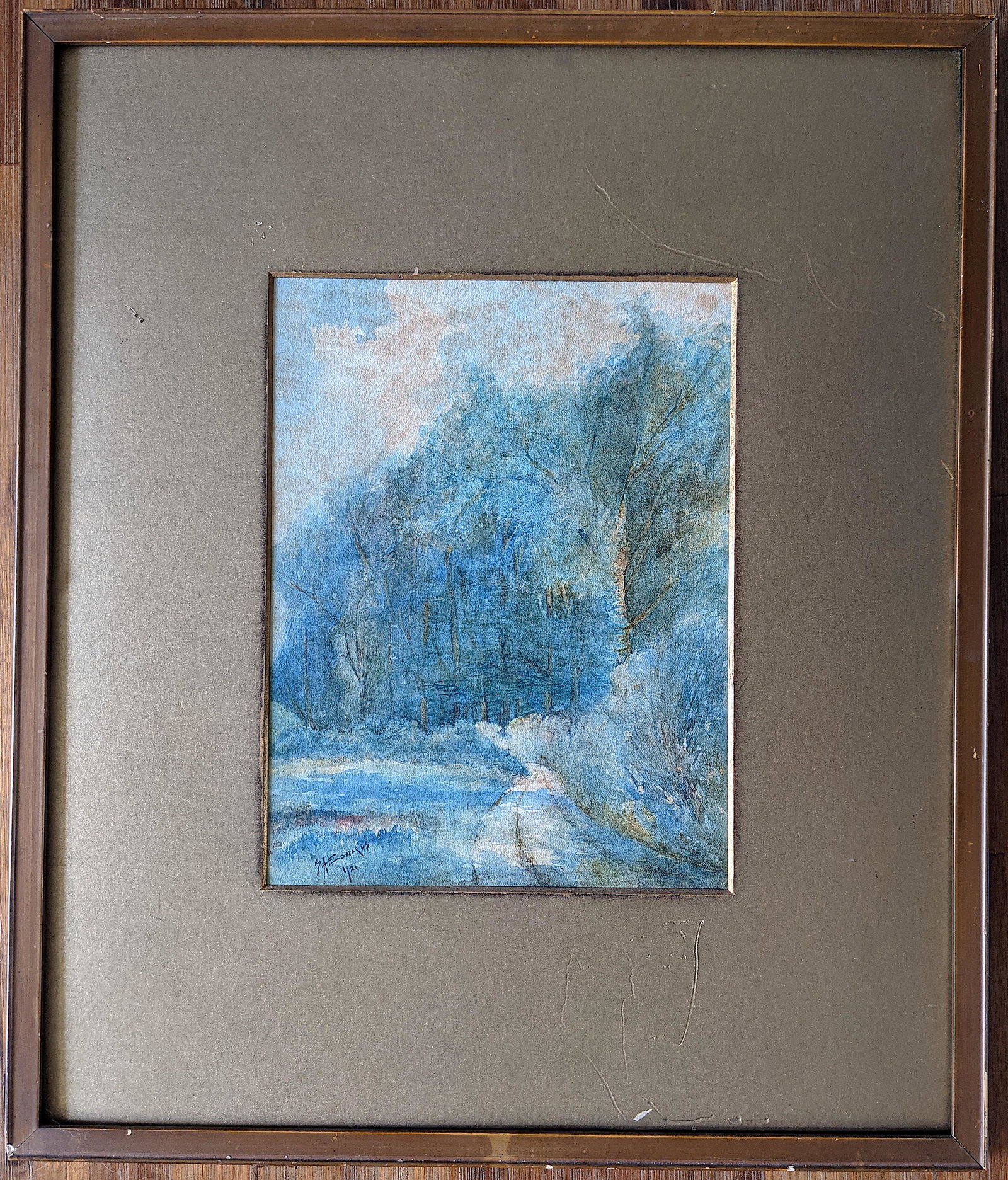 SAMUEL ARLENT EDWARDS Antique Watercolor Art (1 of 4)