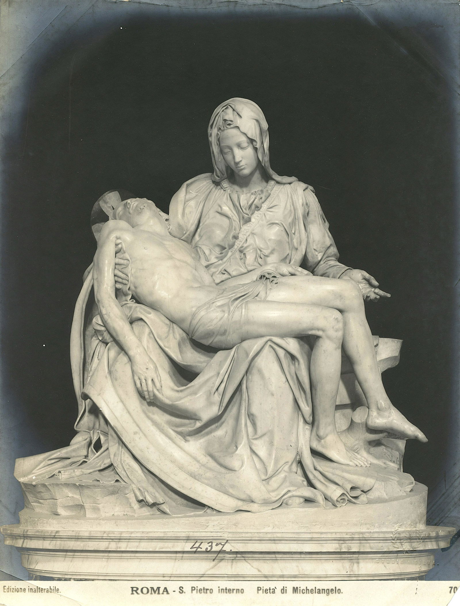 Antique Photo Pieta di Michelangelo Art Studio Silva (1 of 1)