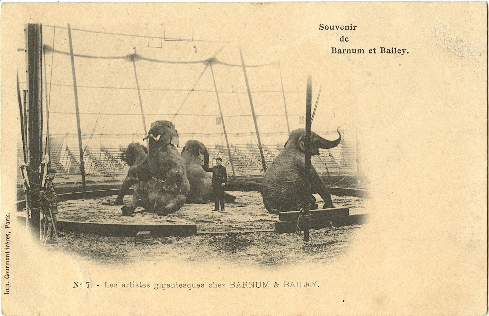 Antique Vintage Rare Postcard Circus Actors (1 of 2)