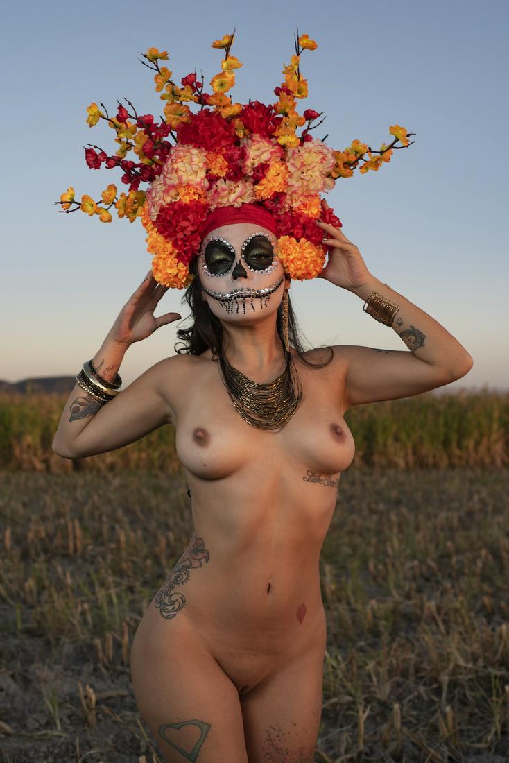 EDGAR ACERO LUNA, Mexico, Photo Stamped Limited Edit.: About Edgar Acero Luna: He was born in Aguascalientes, Mexico, the same place where the Catrina "Guadalupe Posada" began. Edgar has preserved the customs of his hometown and that is how he began to ta