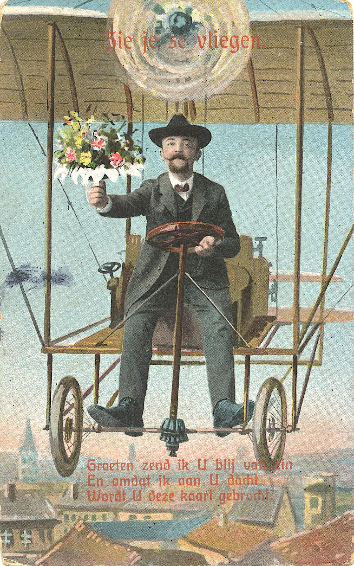 Antique Vintage Rare Postcard Aviation (1 of 2)