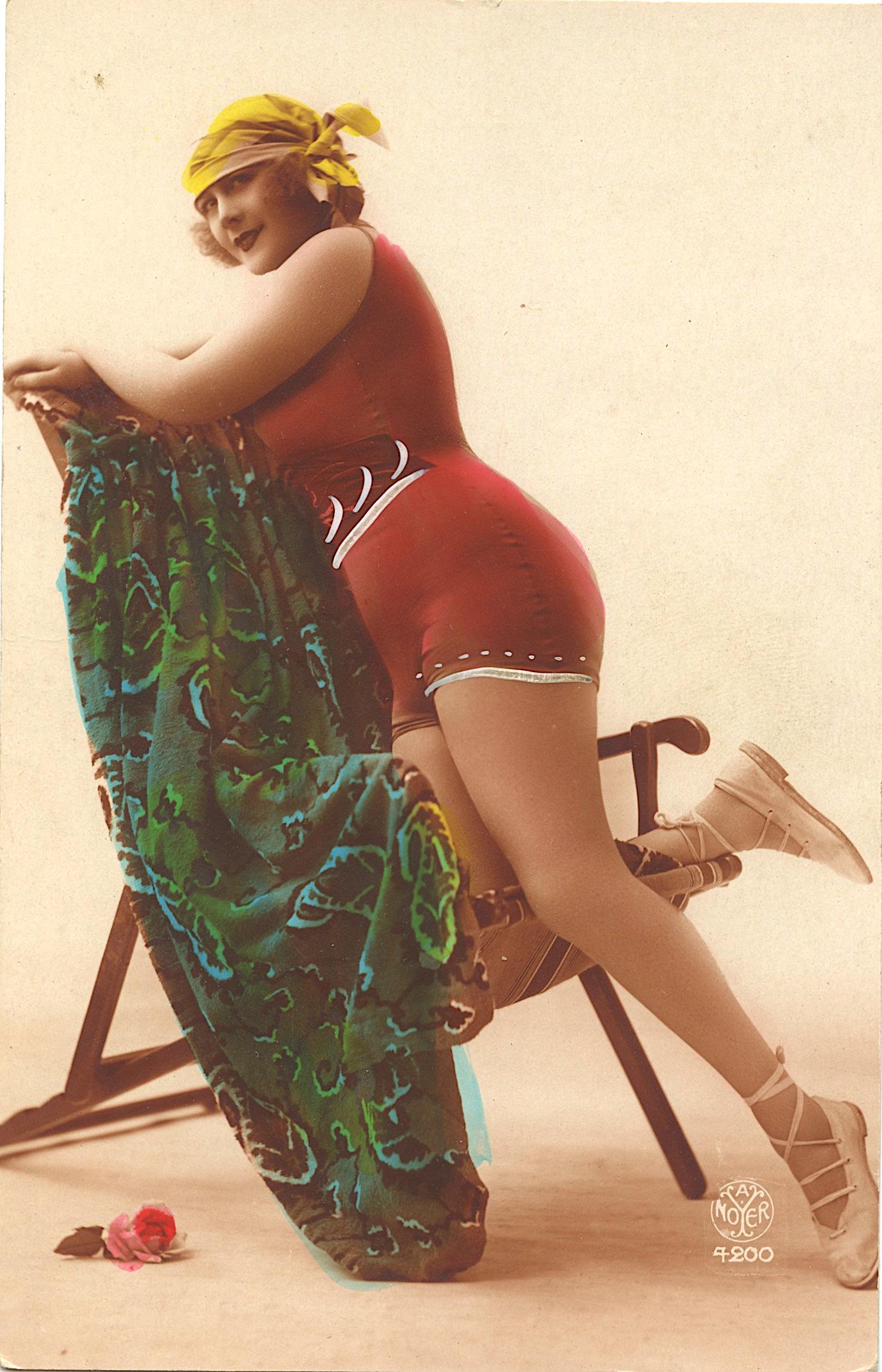 Antique Vintage Rare Postcard Real Photo Pin Up (1 of 2)