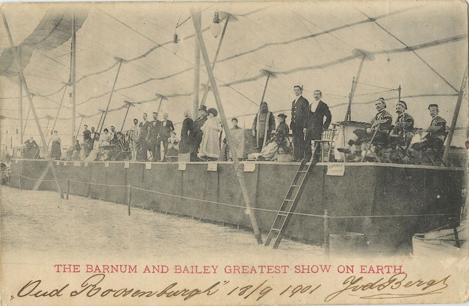 Antique Vintage Postcard Circus Actors (1 of 2)