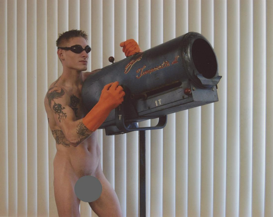 TIM RAY FISHER Artistic Photo Gay Male Nude, Signed: THE ARTIST STATEMENT: I was born out of a rape on November 7, 1969, into a cult in the creepy and corrupt town of Goshen, Indiana. It is a couple of hours from Chicago and an hour from the University 