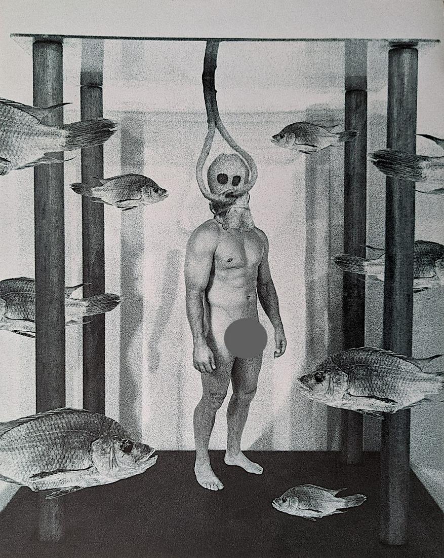 TIM RAY FISHER Artistic Photo Gay Male Nude, Signed: THE ARTIST STATEMENT: I was born out of a rape on November 7, 1969, into a cult in the creepy and corrupt town of Goshen, Indiana. It is a couple of hours from Chicago and an hour from the University 