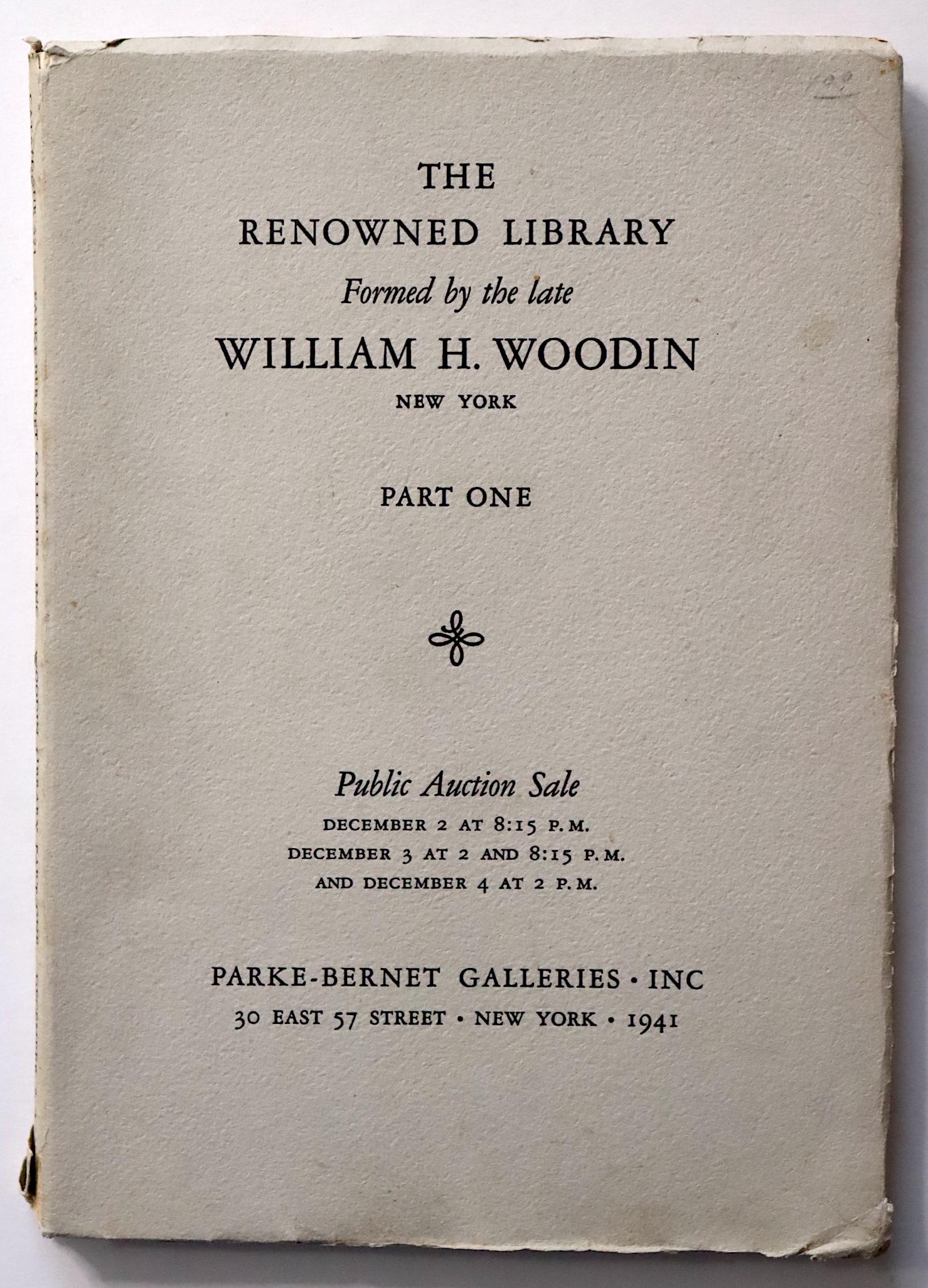Book The Renowed Library by William H.Woodin, 1941 (1 of 3)