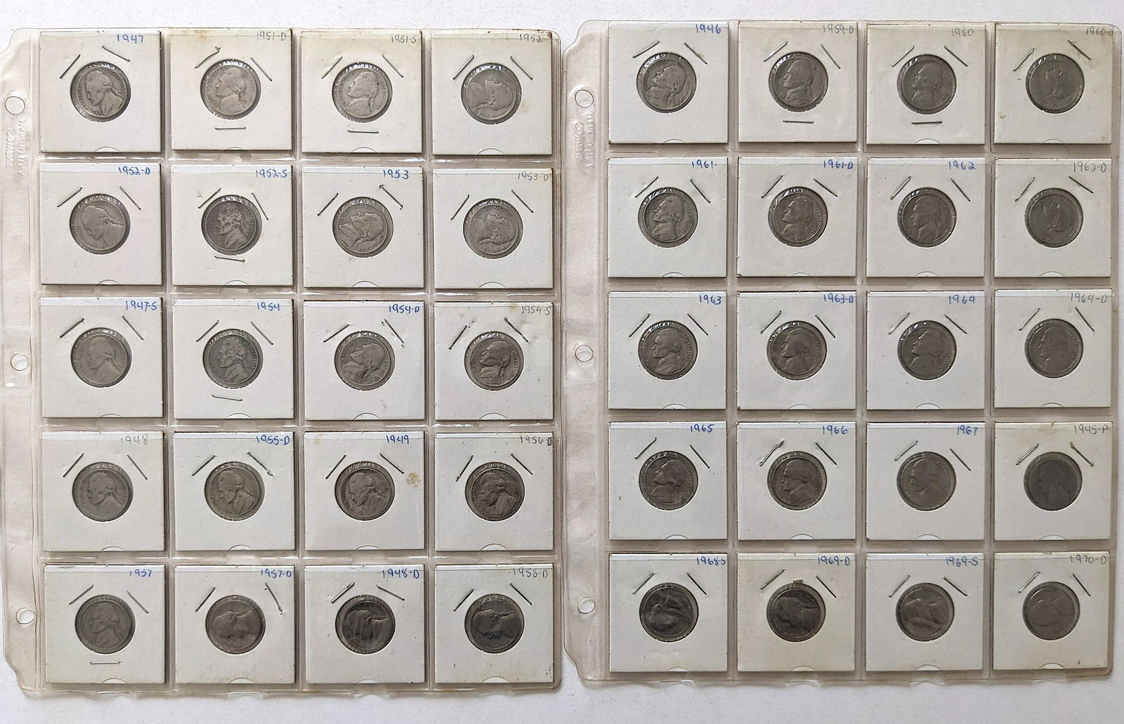 Vintage Collection 20 USA 5 Cents Coins (1 of 3)