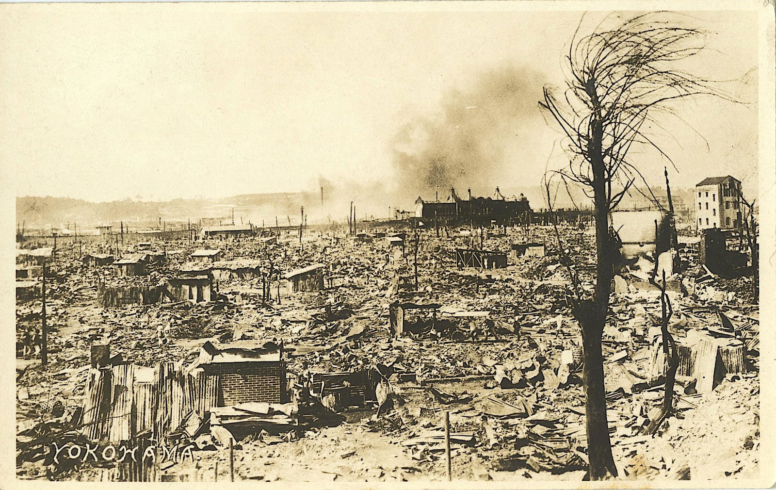 Vintage Antique Postcard Real Photo Yokohama (1 of 2)