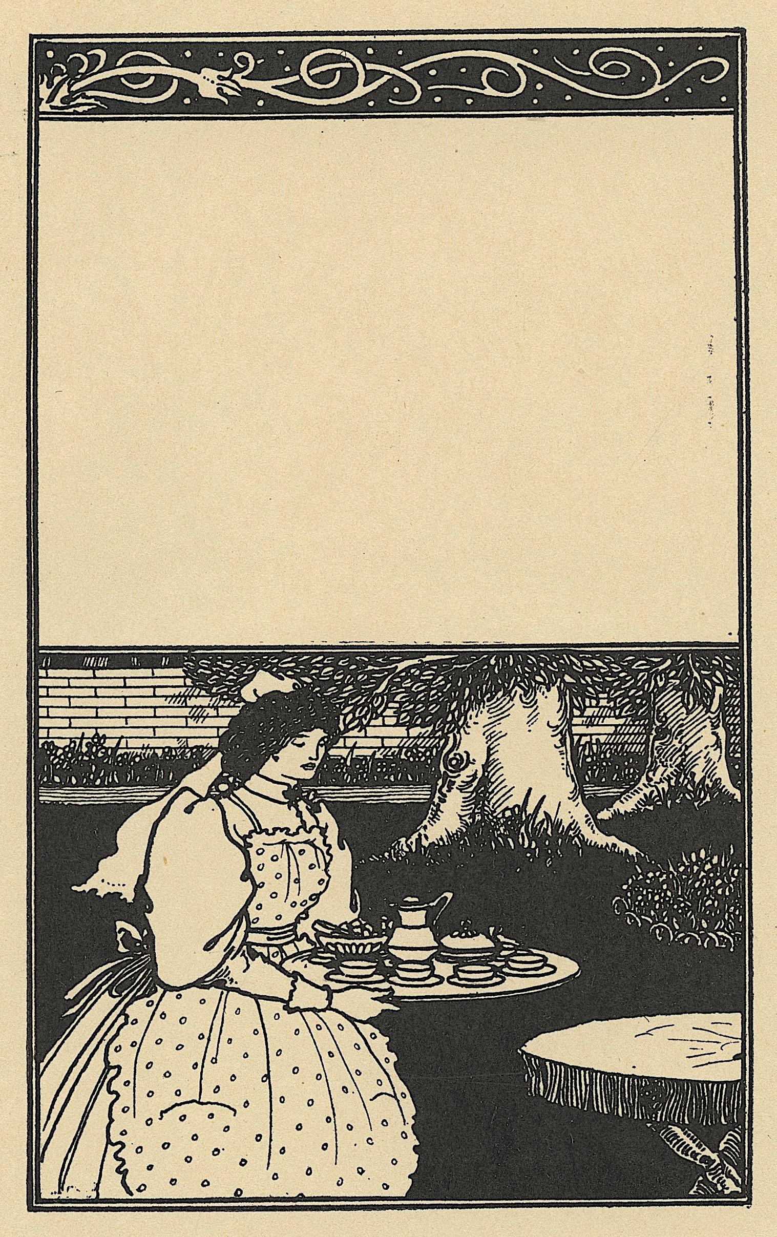 AUBREY BEARDSLEY Antique Lithograph, 1899: Antique Lithograph print produced in England by John Lane London in 1899. Paper dimensions 11" x 8.25". Vincent Beardsley (21 August 1872 â€“ 16 March 1898) was an English illustrator and author.