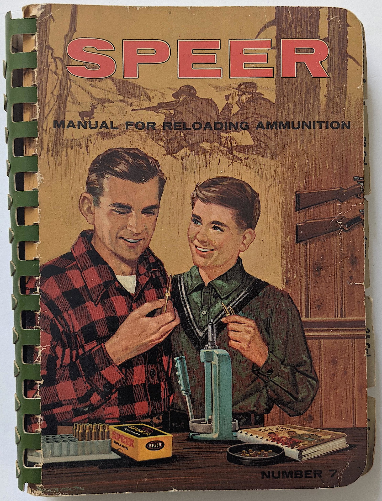 Vintage Rare Book SPEER Manual for Reloading Ammunition: The provenance of this item is from a WWII veteran collector in Georgia. This lot is located in Boca Raton, Fl. The shipping by Artelisted will be via USPS - First Class, Priority or Media Mail (track