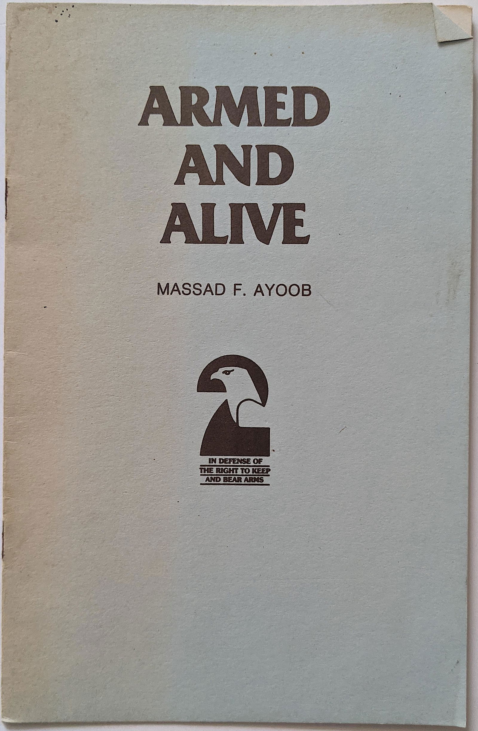 Vintage Rare Booklet Armed and Alive (1 of 2)