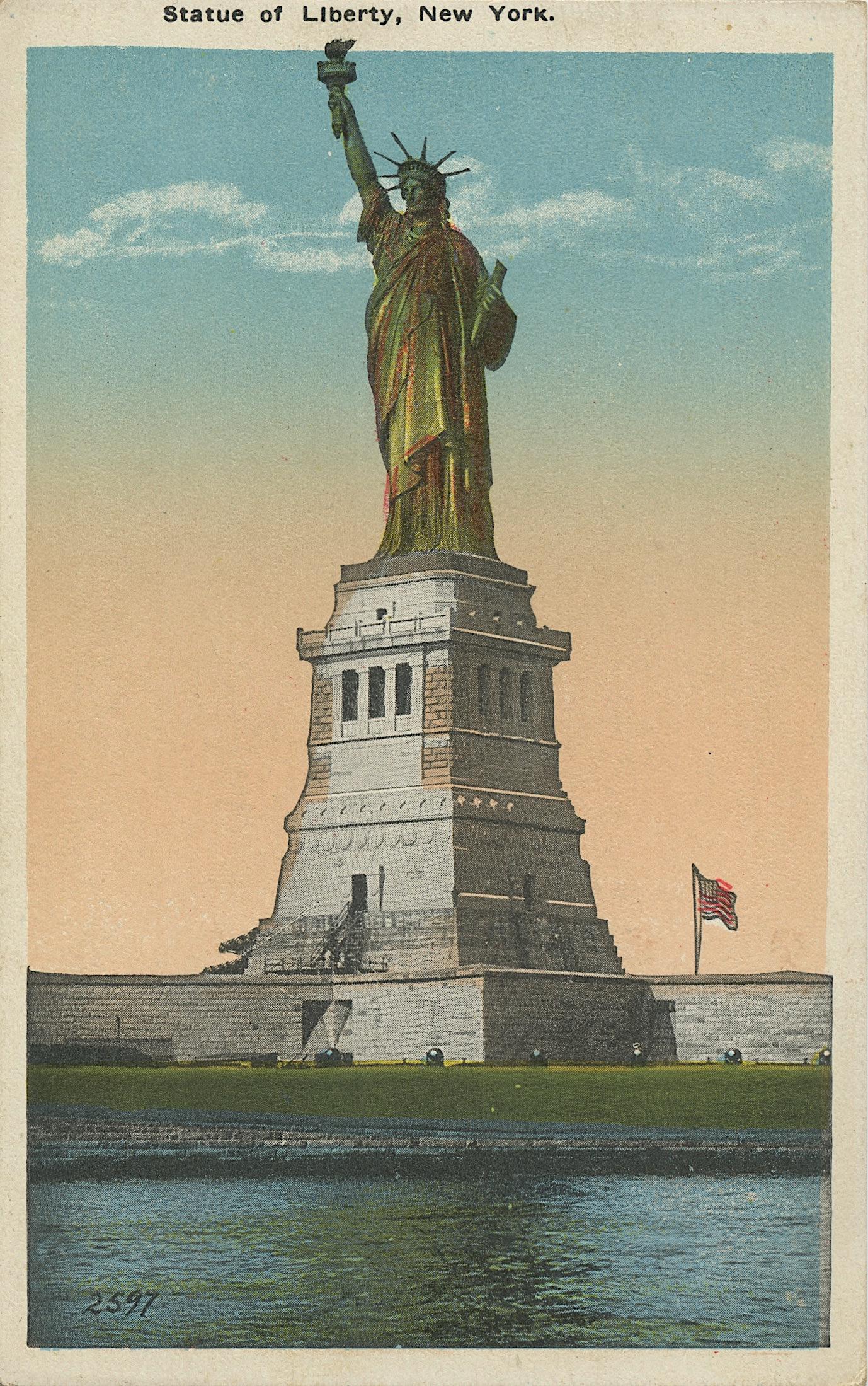 Antique Vintage Rare Postcard Satatue of Liberty, NY (1 of 2)