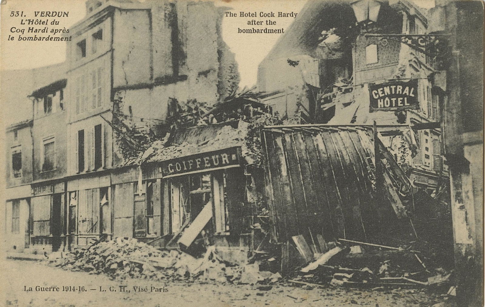 Antique Vintage Rare Postcard View Paris WWI (1 of 2)