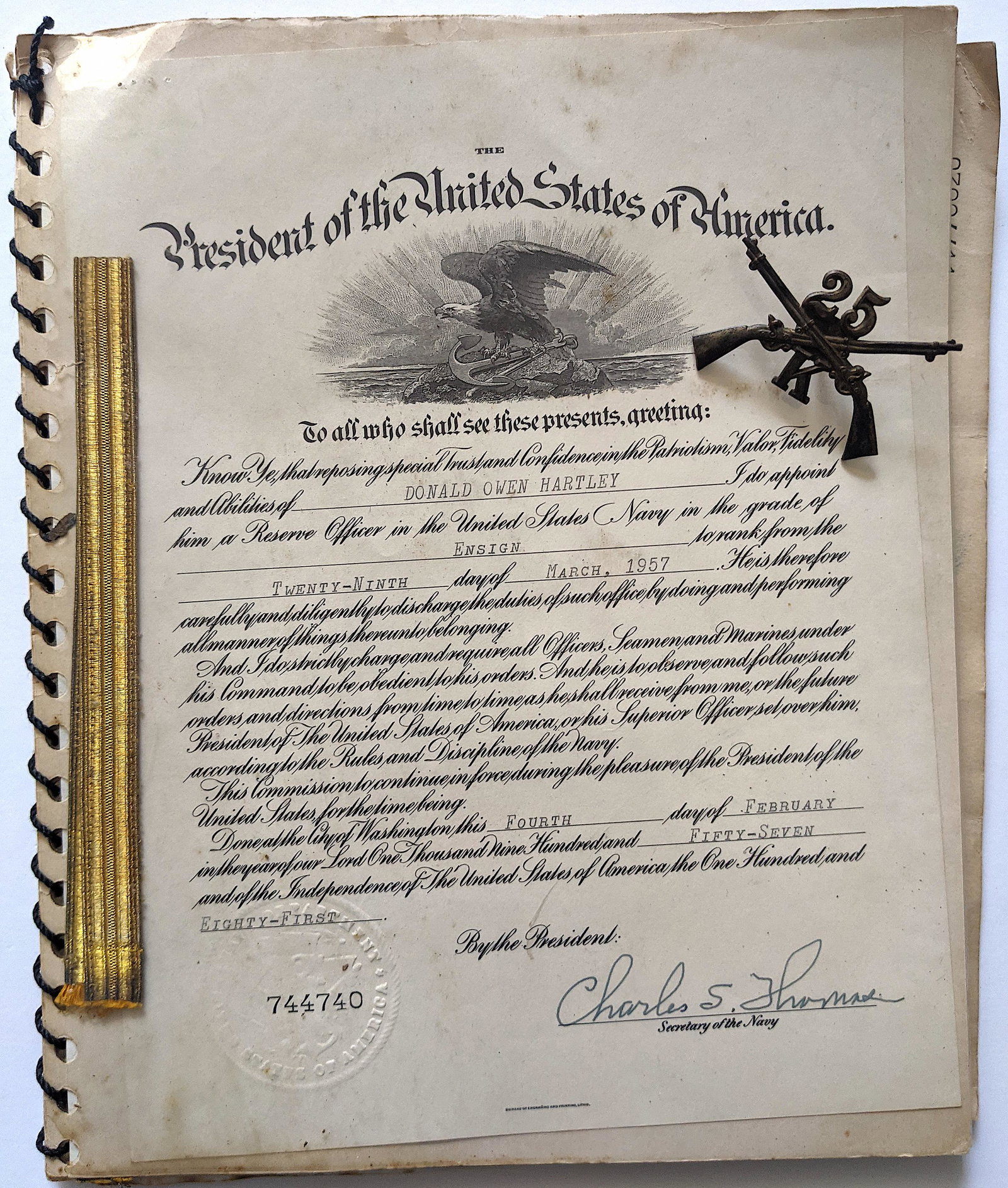 Very Rare Military Dossier U. S. Navy Officer 1940s -: This lot is located in Boca Raton, Fl. The shipping by Artelisted will be via USPS - First Class, Priority or Media Mail (tracking # will be provided via Stamps.com). If you wish to use the "media" ma