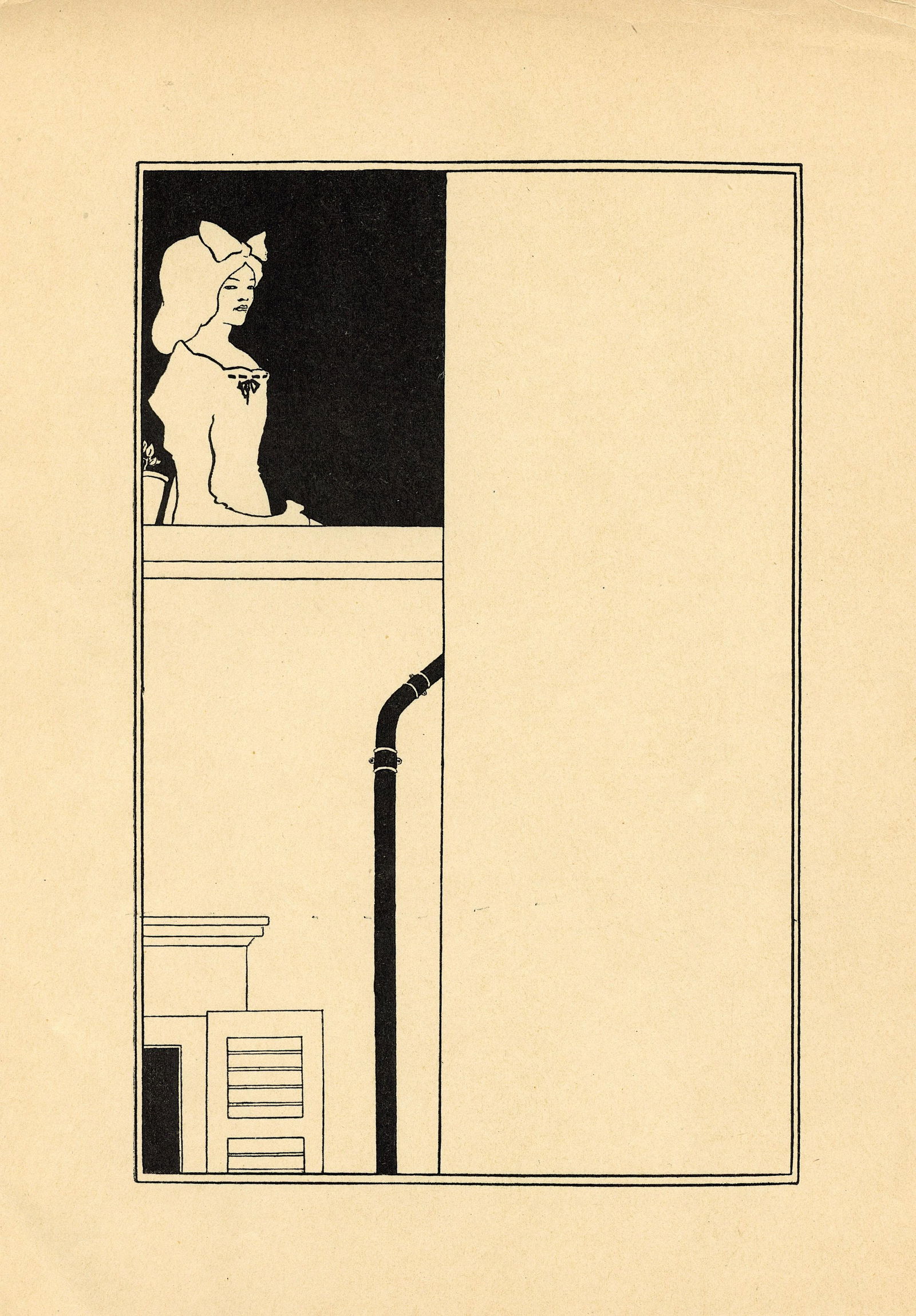 Antique Print AUBREY BEARDSLEY from the Savoy: Description: The provenance of this item is from a collector in New Orleans. The paper dimensions are Approx. 10" x 7.5". This lot is located in Boca Raton, Fl. The shipping by Artelisted will be via