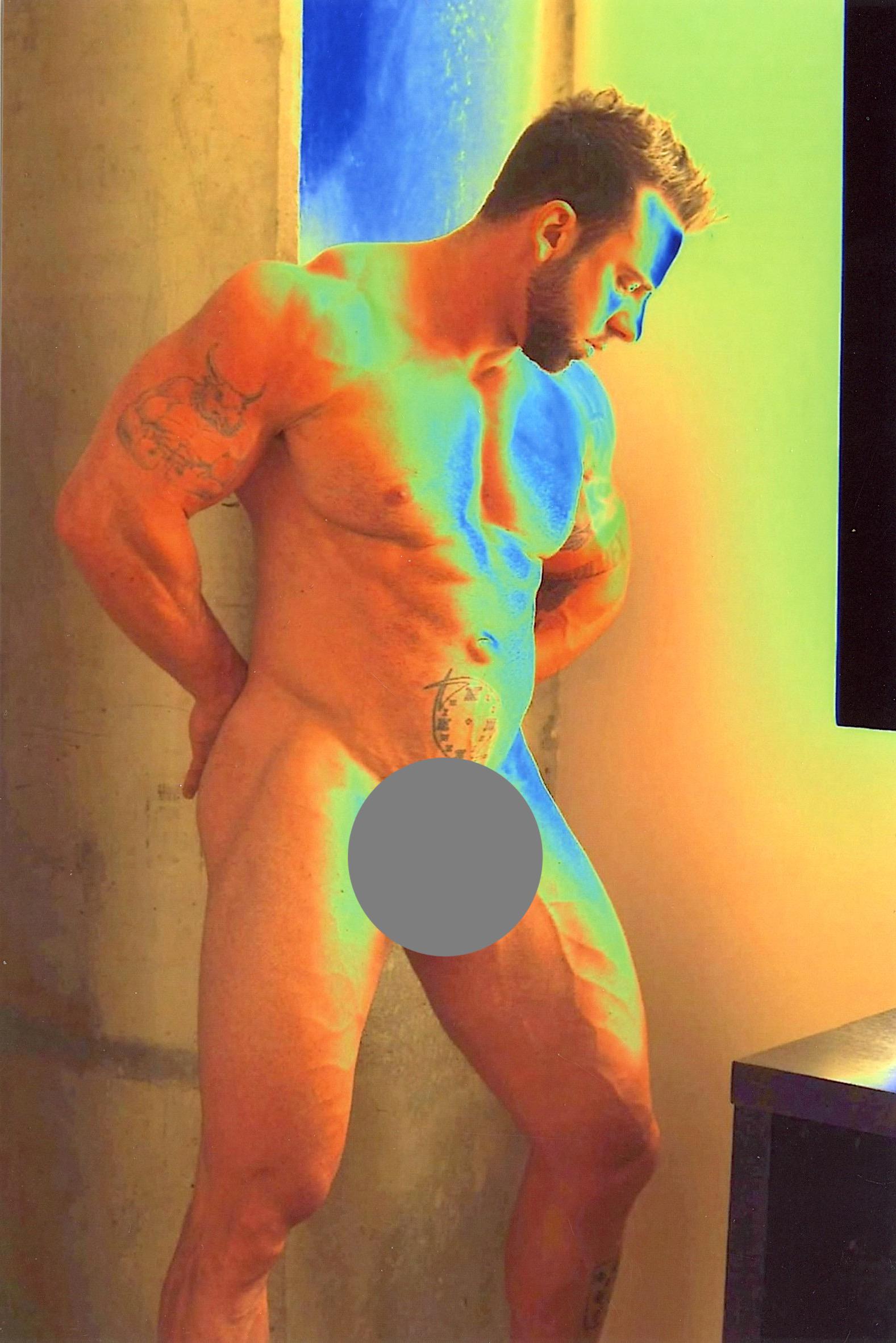 TIM RAY FISHER Artistic Photo Gay Male Nude, Signed: THE ARTIST STATEMENT: I was born out of a rape on November 7, 1969, into a cult in the creepy and corrupt town of Goshen, Indiana. It is a couple of hours from Chicago and an hour from the University 