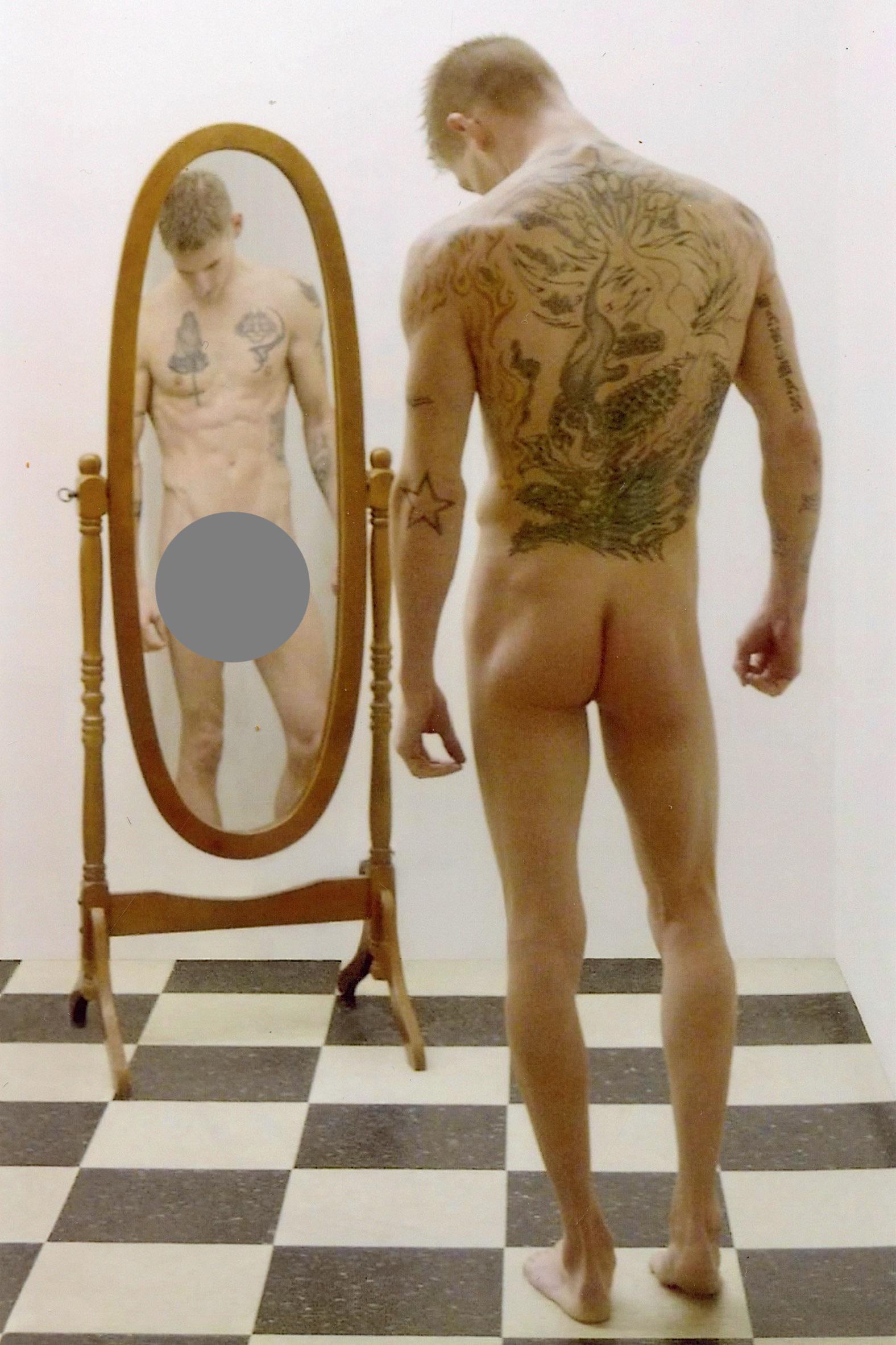 TIM RAY FISHER Artistic Photo Gay Male Nude, Signed: THE ARTIST STATEMENT: I was born out of a rape on November 7, 1969, into a cult in the creepy and corrupt town of Goshen, Indiana. It is a couple of hours from Chicago and an hour from the University 