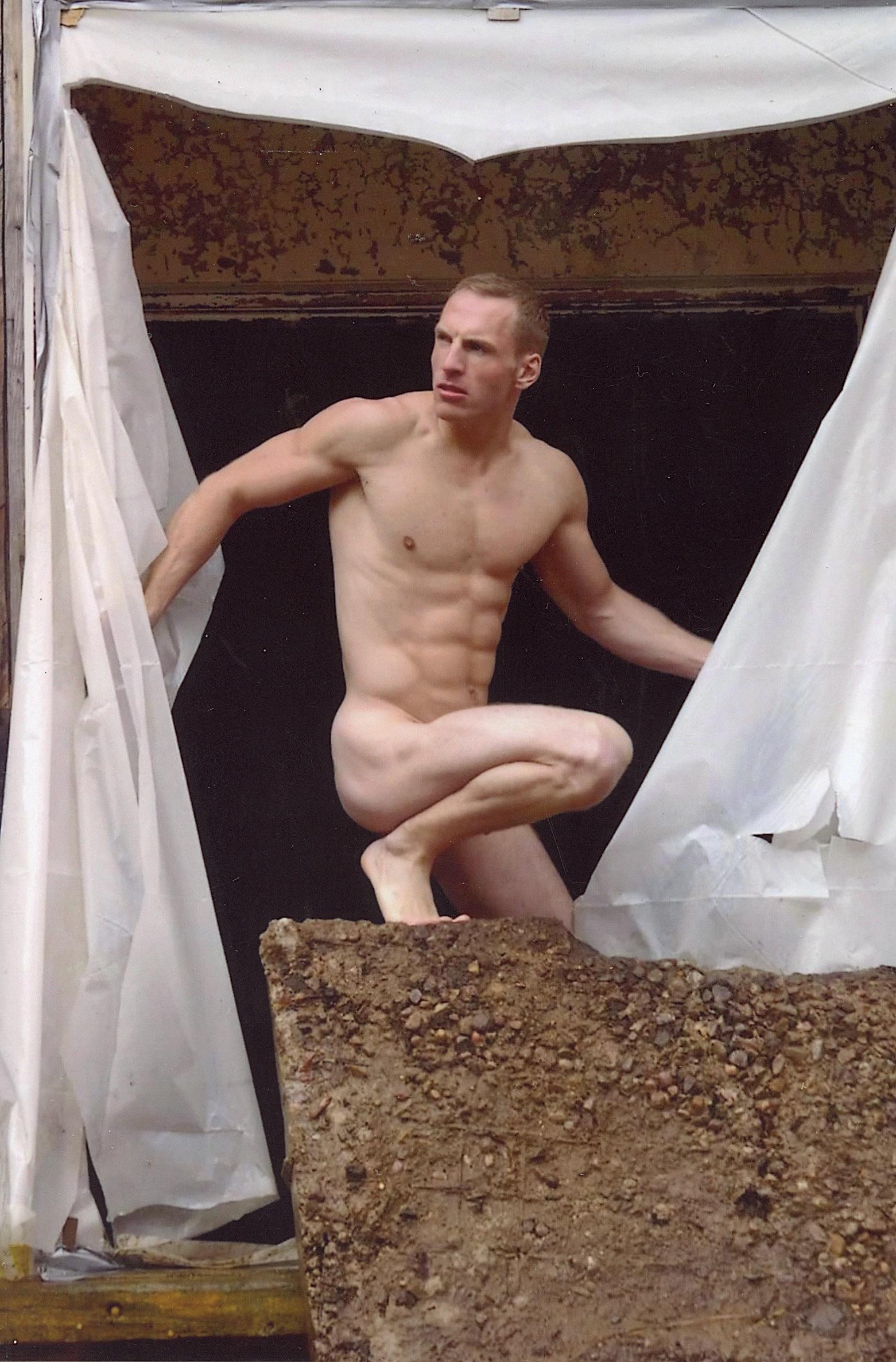 TIM RAY FISHER Artistic Photo Gay Male Nude, Signed: THE ARTIST STATEMENT: I was born out of a rape on November 7, 1969, into a cult in the creepy and corrupt town of Goshen, Indiana. It is a couple of hours from Chicago and an hour from the University 