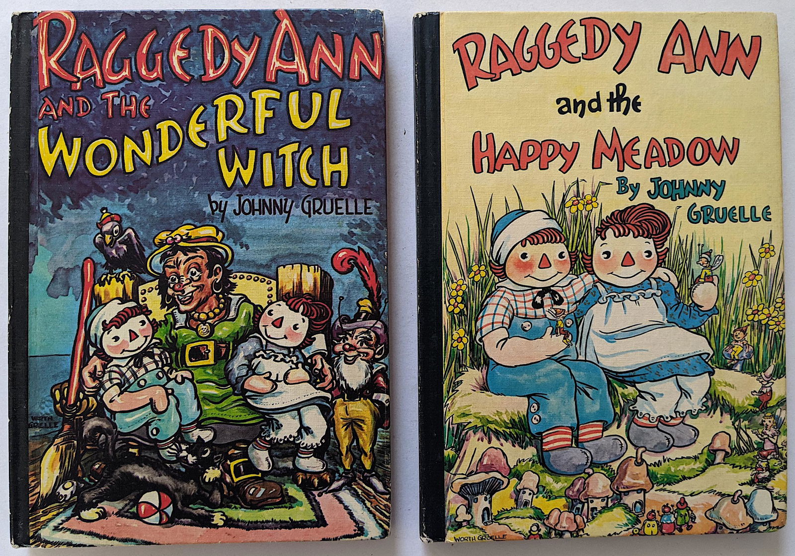 Vintage Set 2 Books RAGGEDY ANN by Johnny Gruelle , (1 of 5)
