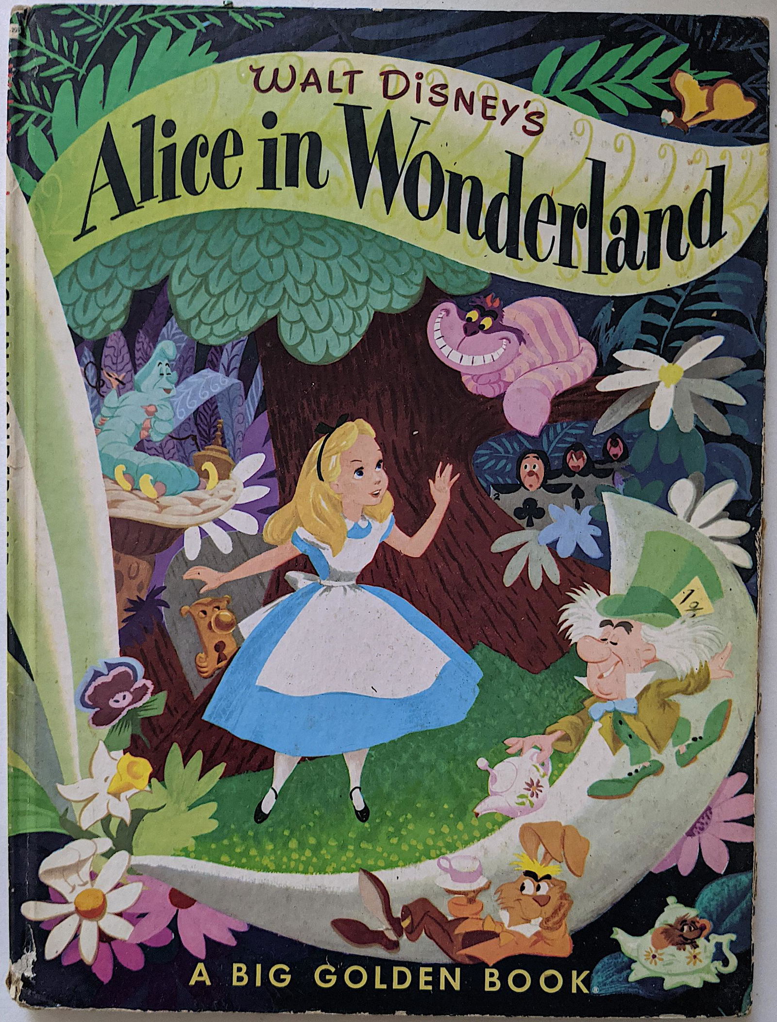 Vintage Book Alice in Wonderland  Walt Disney's (1 of 4)