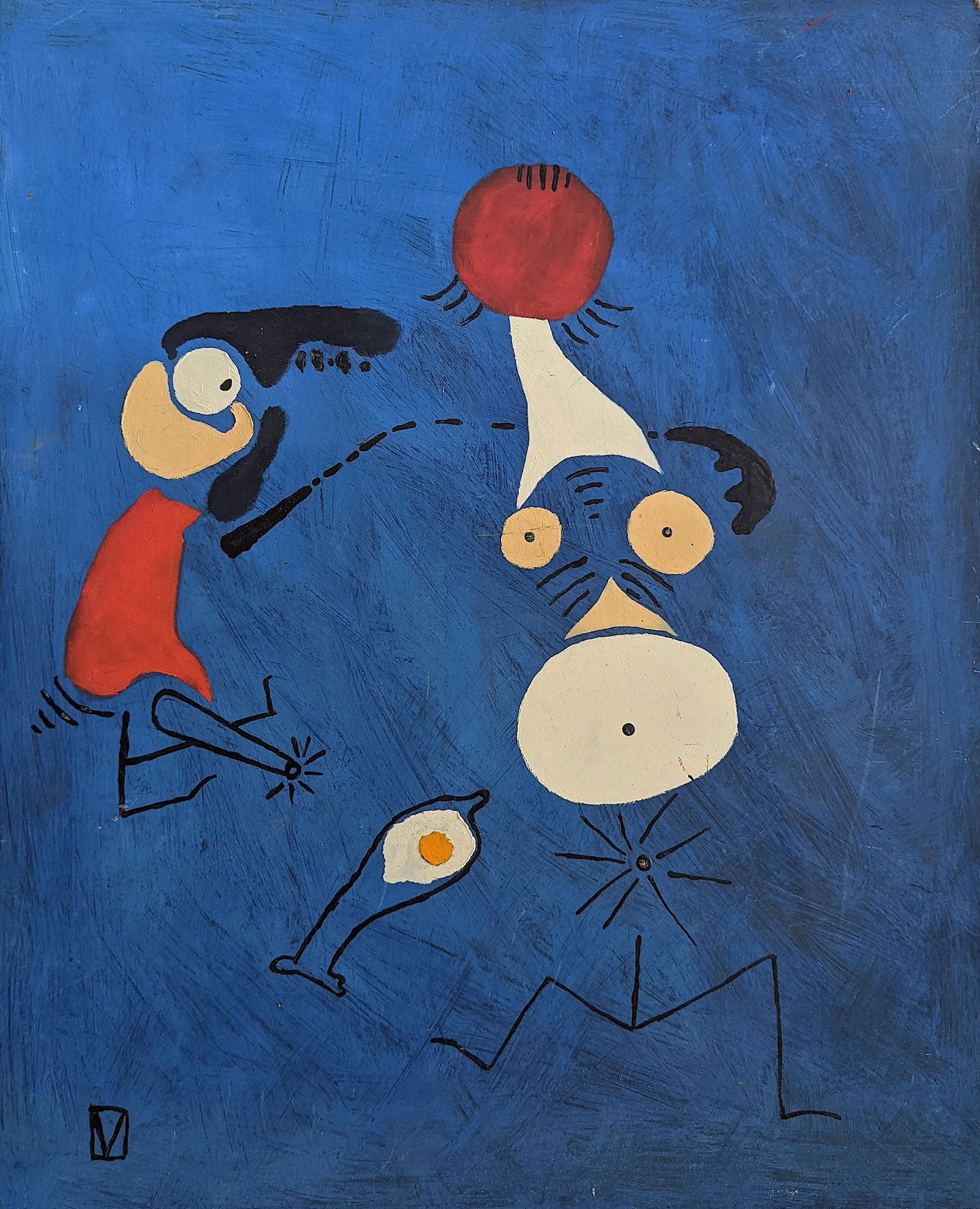 Self-Taught Authentic Original Outsider Folk Art #15 (1 of 1)