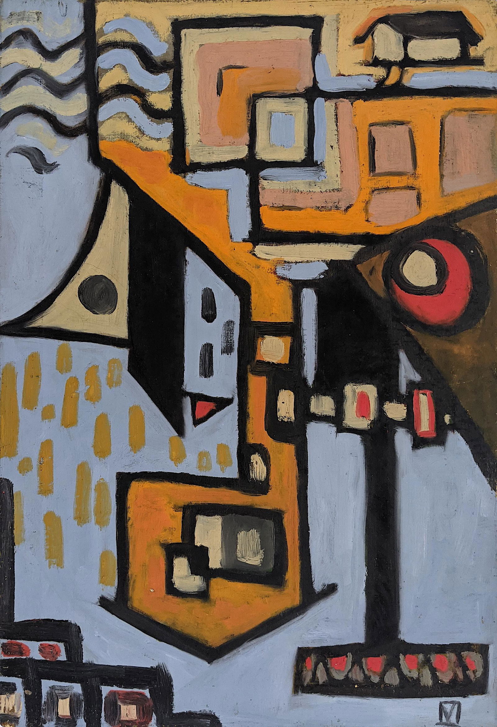 Self-Taught Authentic Original Outsider Folk Art #54 (1 of 1)