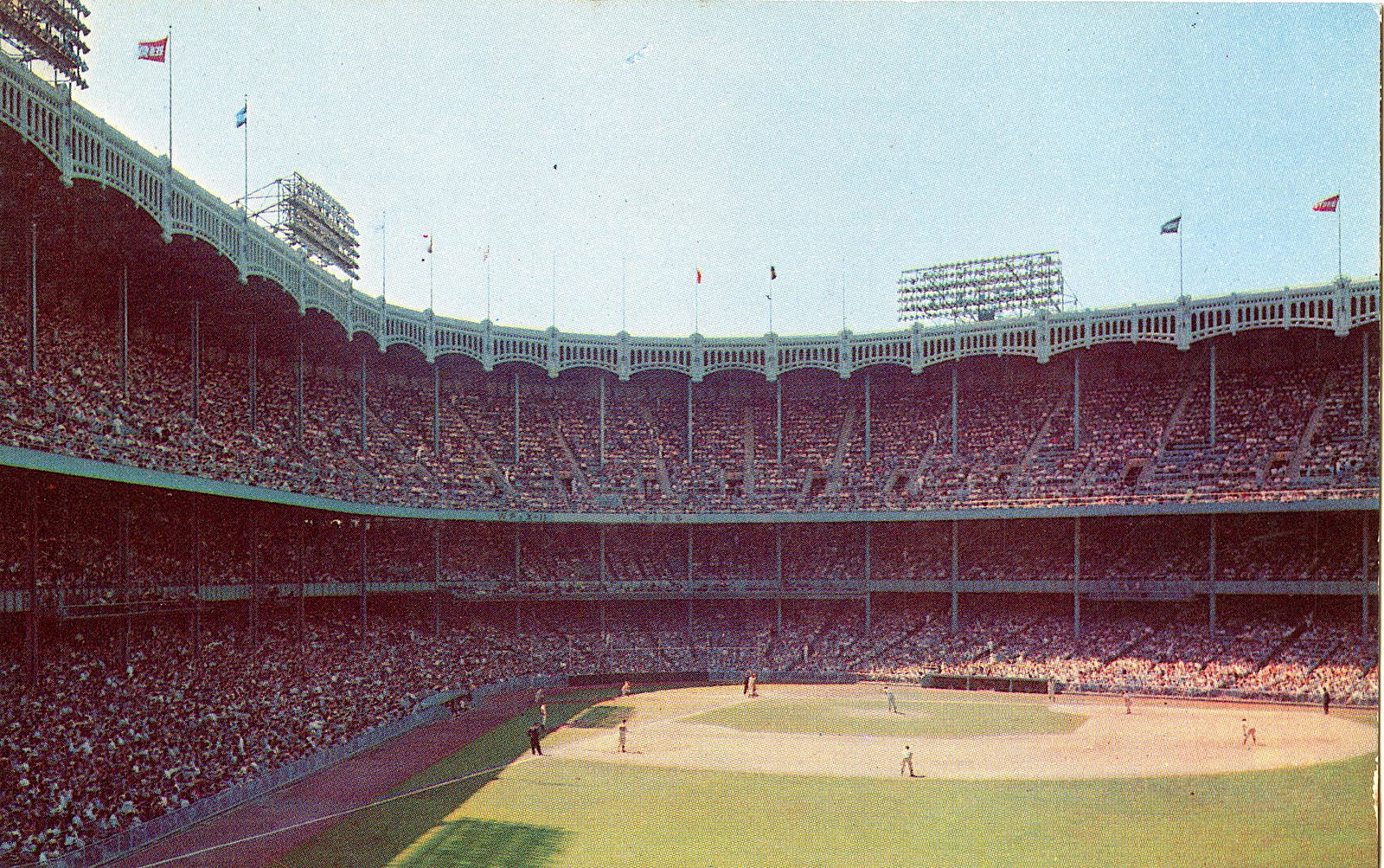 Antique Vintage Rare Postcard Yankee Stadium NY (1 of 2)