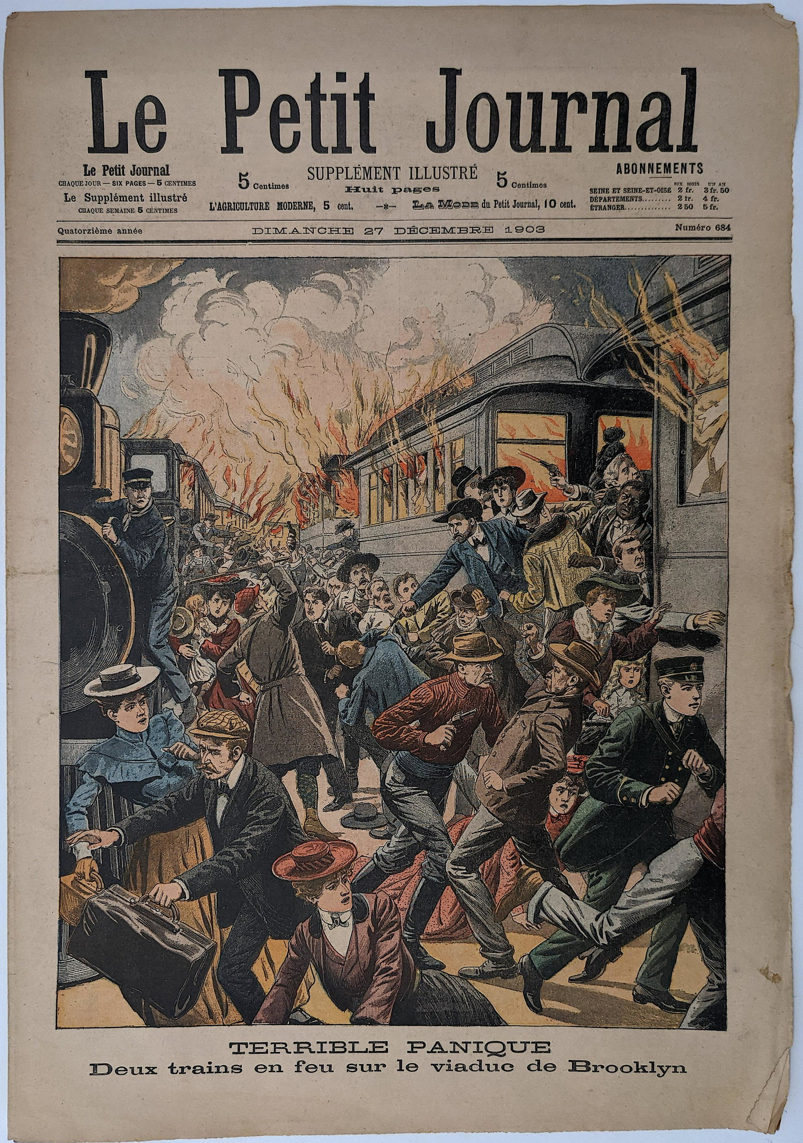 Rare Le Petit Journal Supplement IllustrÃ©, December (1 of 2)