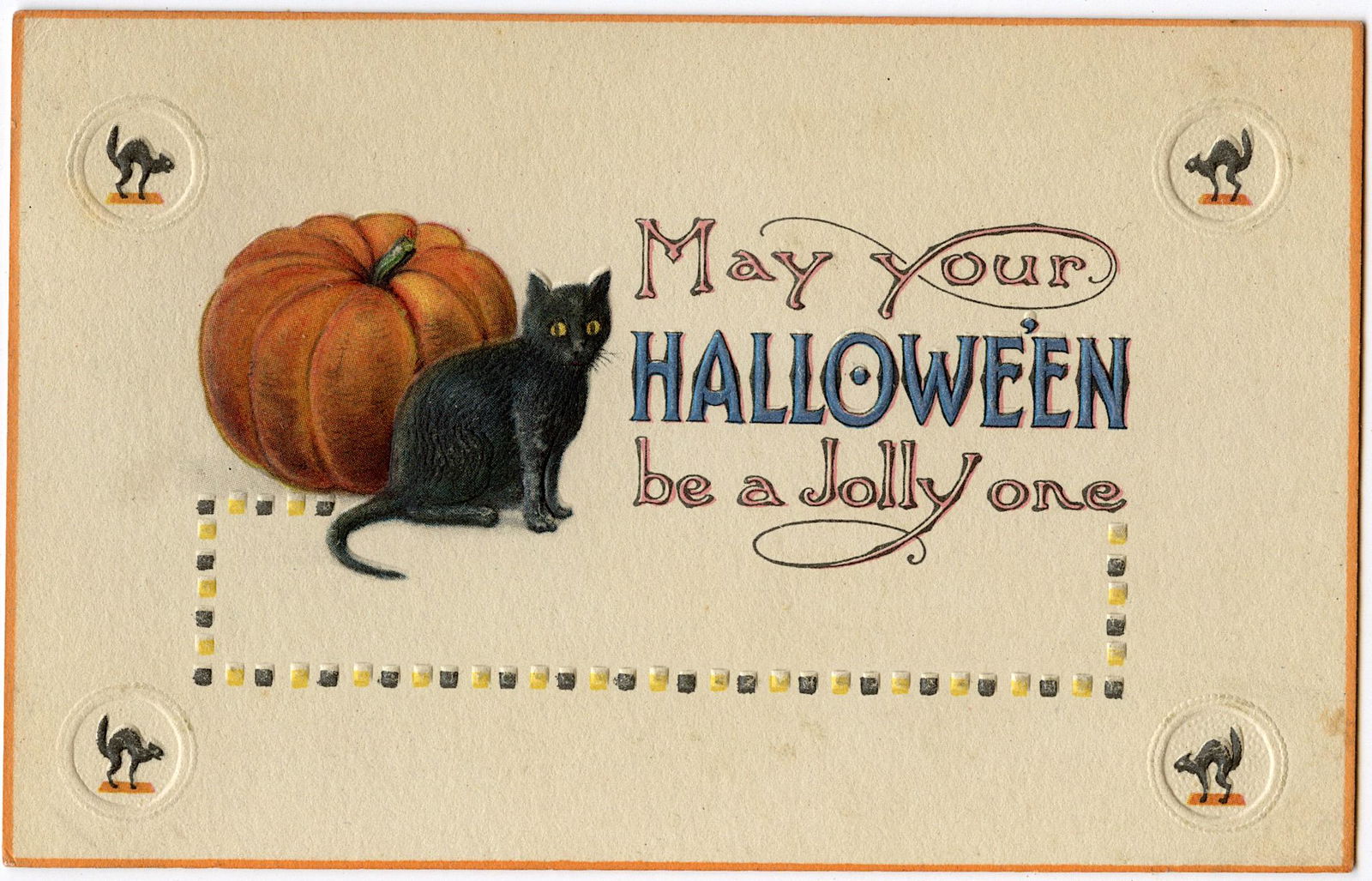 Vintage Antique Rare Postcard Halloween (1 of 2)