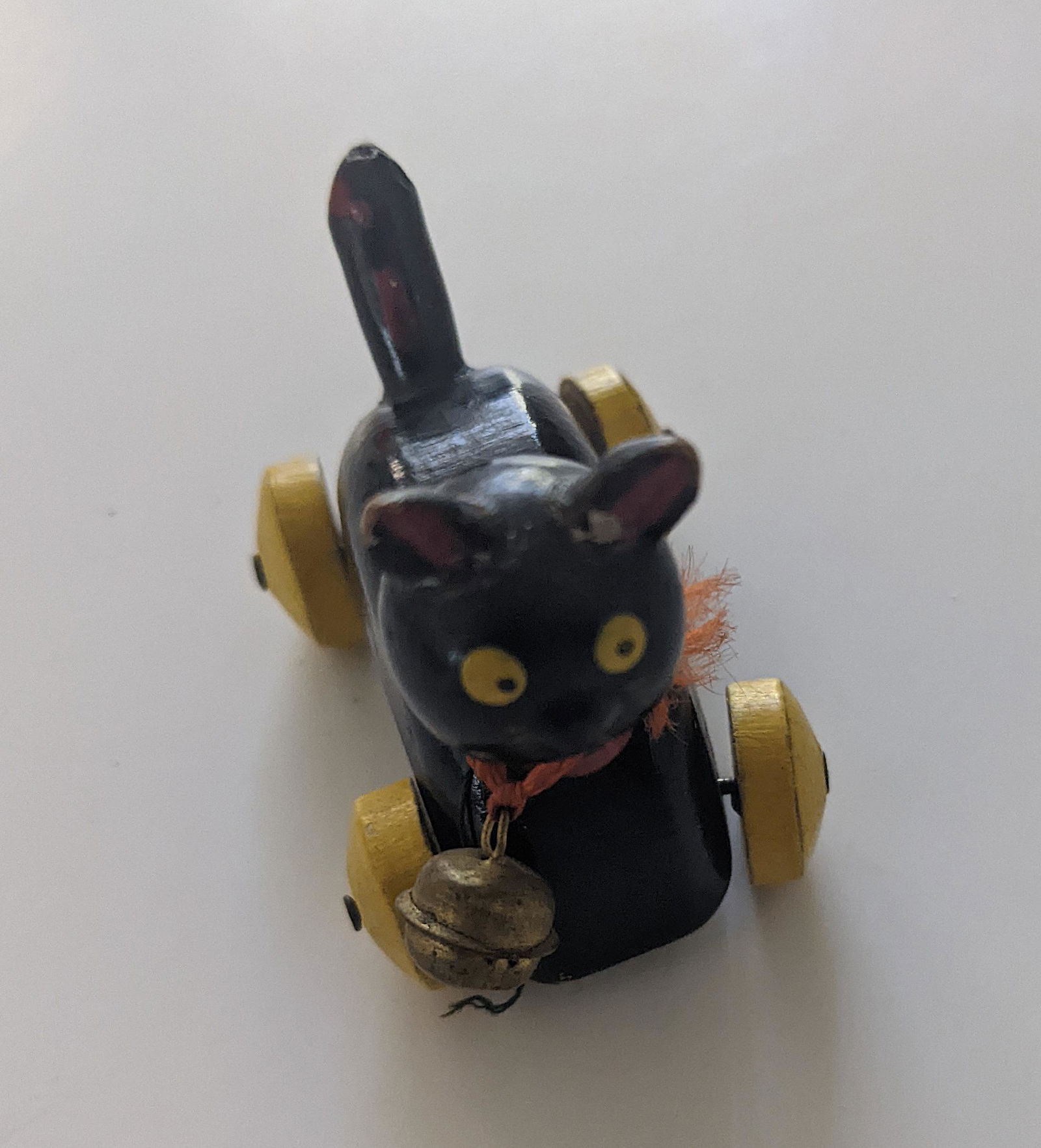 Rare Antique Black Cat Mechanical Miniature Toy (1 of 5)