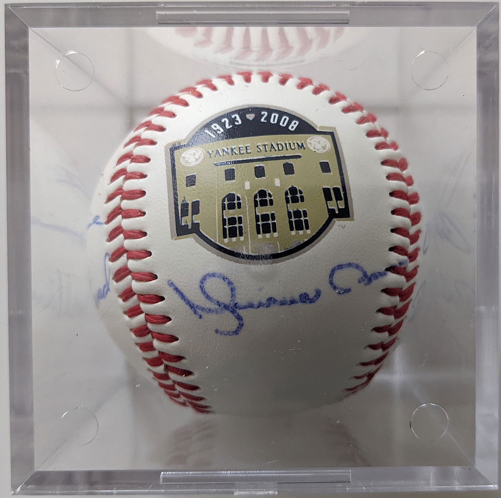 Autographed Signed  Baseball Ball YANKEE STADIUm (1 of 6)