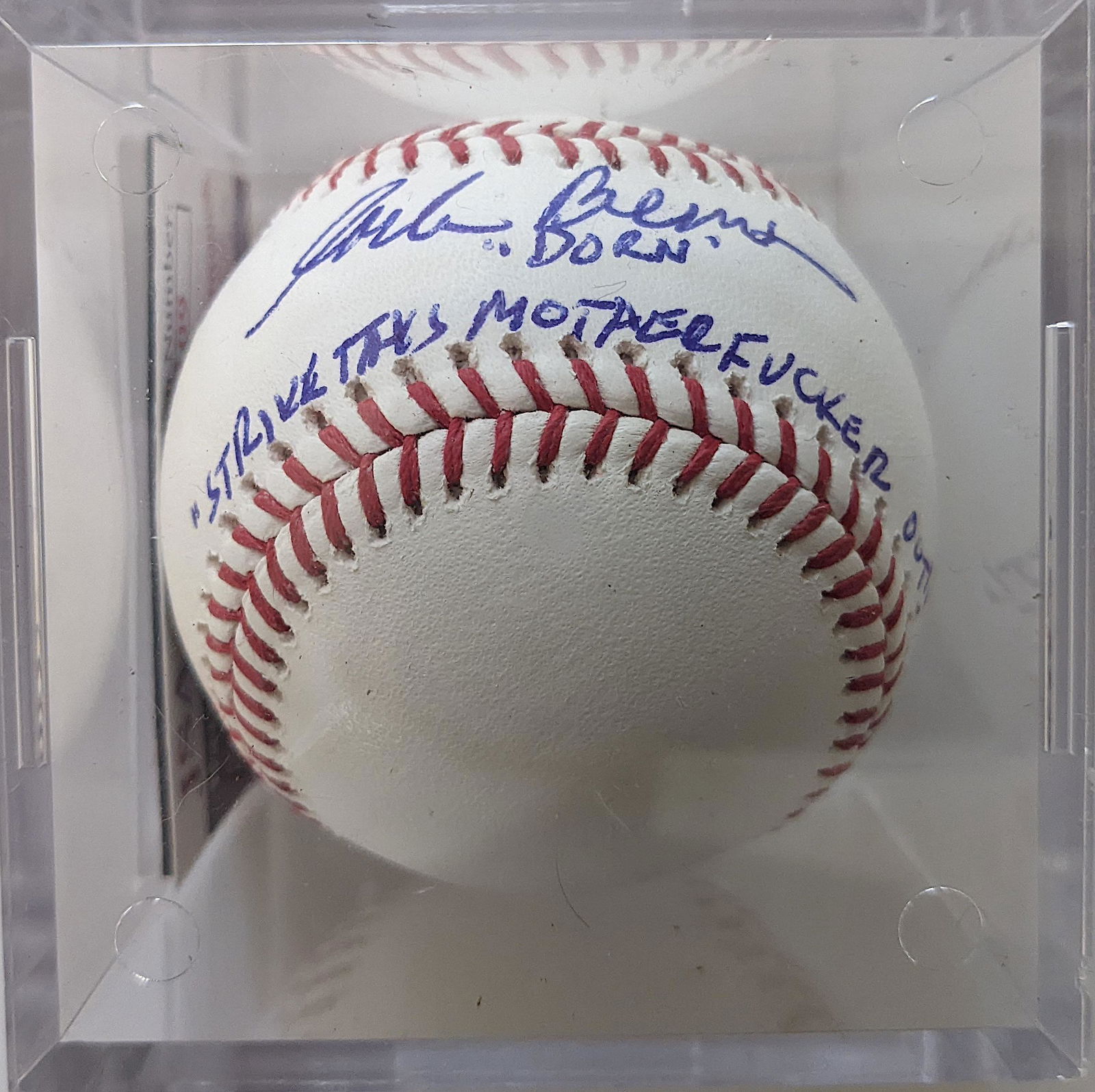Autographed Signed  Baseball Ball CORBIN BERNSEN Cert. (1 of 5)