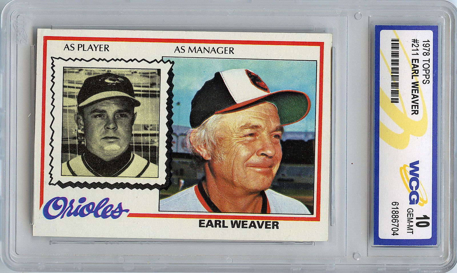 Baseball Card Earl Weaver 1987 Topps #211 (1 of 2)