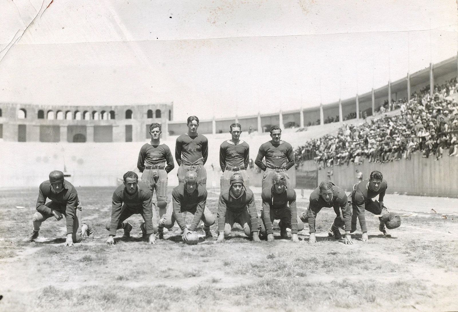 Historical Vintage Photo Football American School, 1929: AMERICAN HEROES DURING 1920s - 1930s: College football fully came of age in the 1920s, when it became widely recognized as Americaâ€™s greatest sporting spectacle. As college football thrived, pr