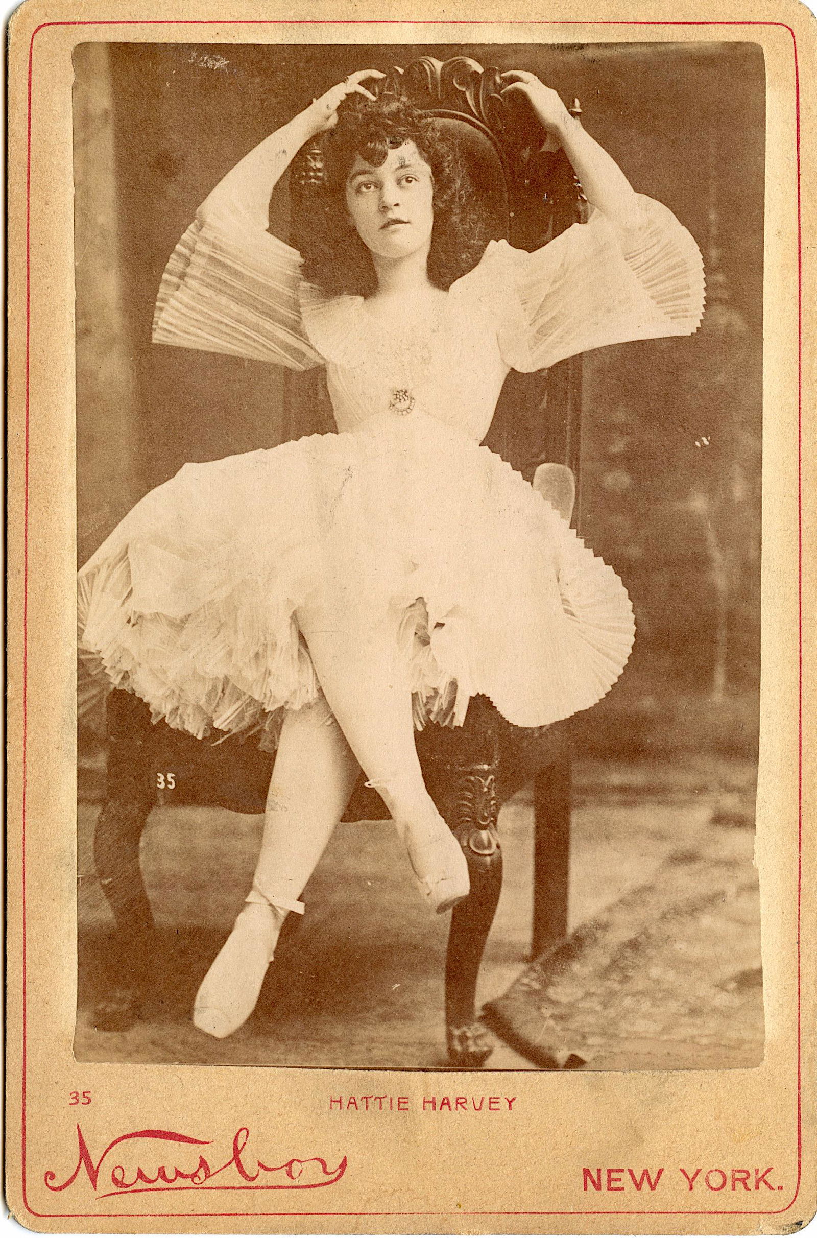 Antique Rare  Cabinet Photo of Hattie Harvey, 1890s (1 of 2)