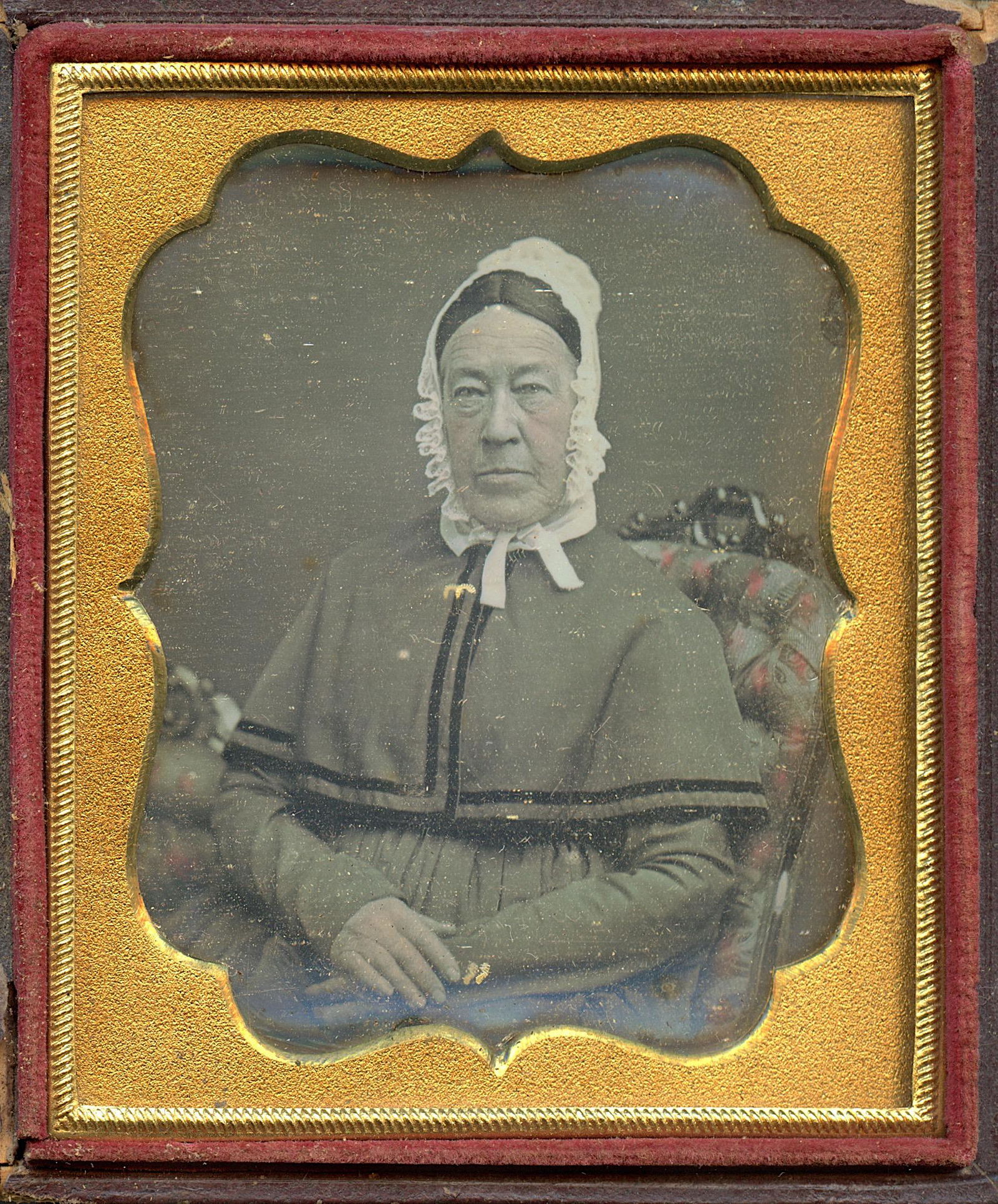Antique Civil War Colored Tintype Photo Woman Portrait (1 of 3)
