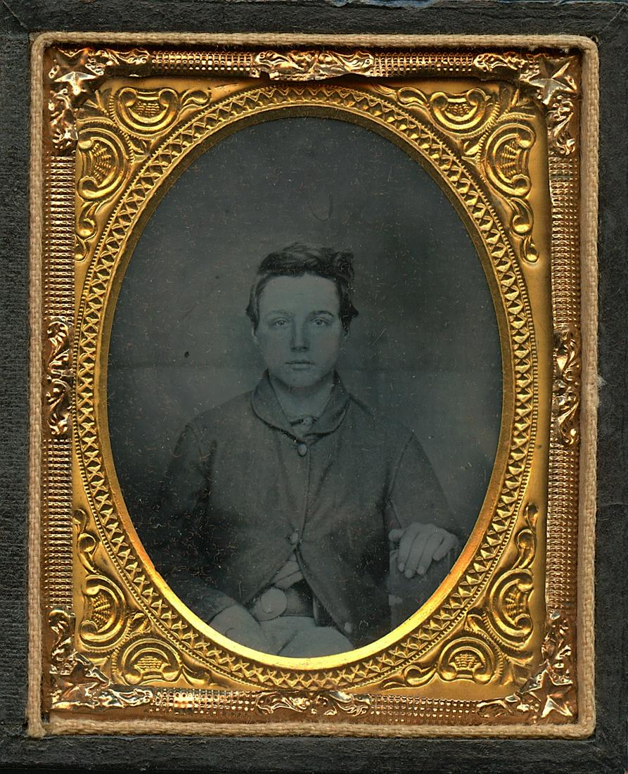 Antique Civil War Tintype Photo Boy Portrait (1 of 3)