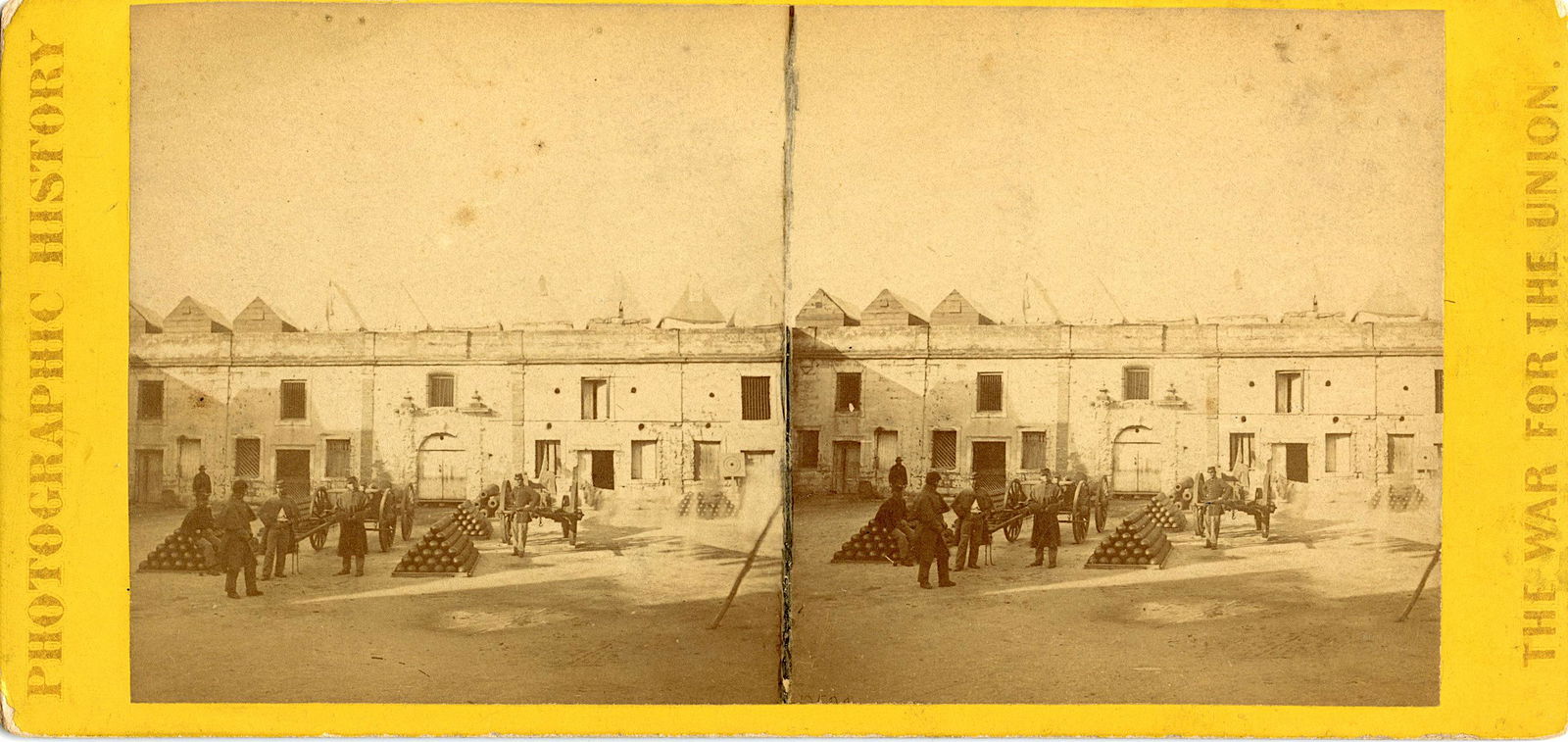 Antique Real Photo Stereoview Civil War St. Augustine, (1 of 2)