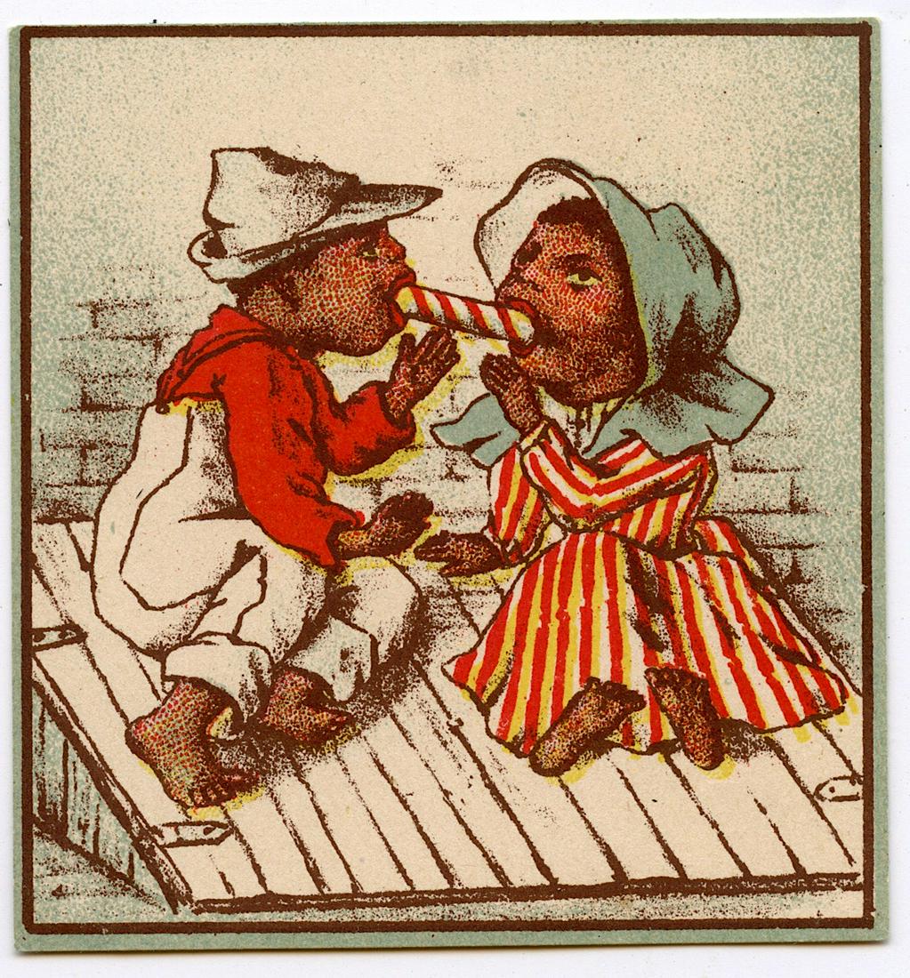 Antique Early Tradecard African American: The dimensions are Approx. 2.5" x 2.5". ABOUT SHIPPING: This lot is located in Boca Raton, Fl and its shipment will be made directly by Artelisted. Shipping insurance is the responsibility of the buye