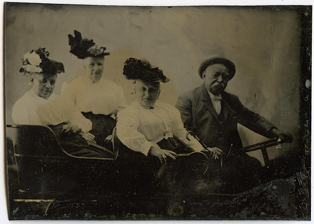 Antique American Tintype Car Driver (1 of 1)