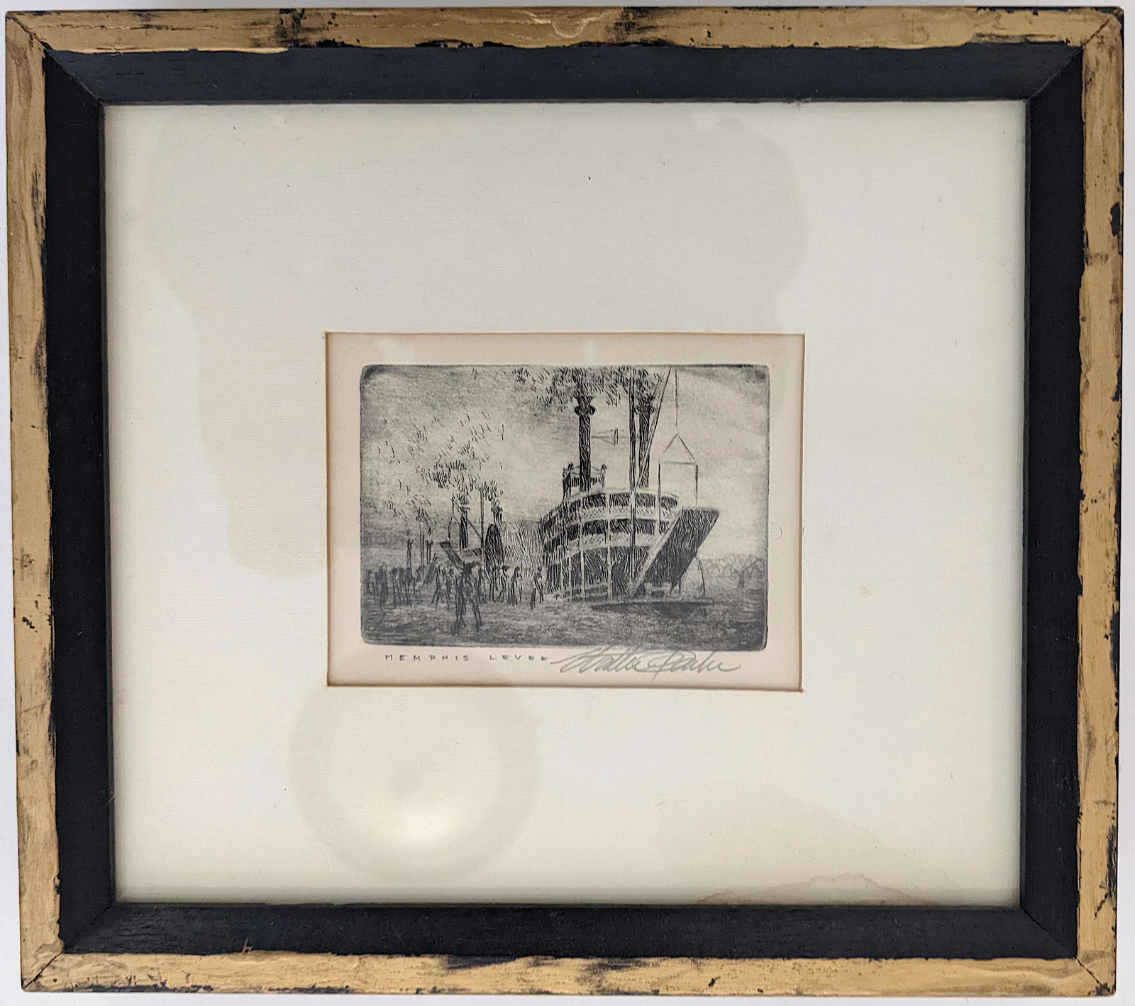 Early Quality Signed Etching MEMPHIS LEVEE (1 of 3)