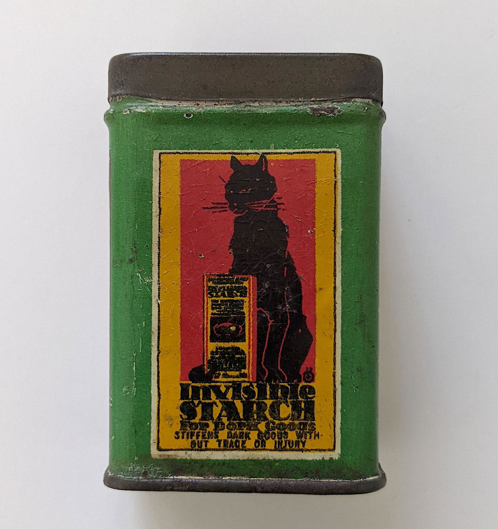 Scarce Antique Durkee's Spice Tin with BLACK CAT (1 of 6)