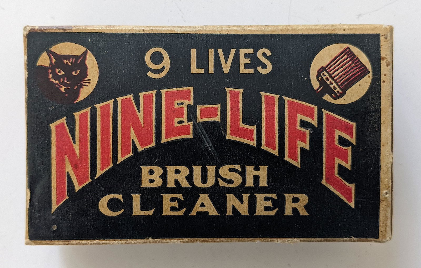 Rare 1940 Nine Lives Brush Cleaner Black Cat (1 of 5)