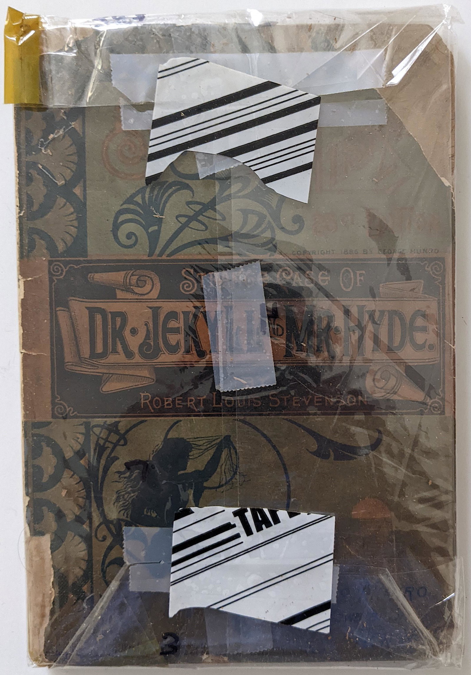 Strange Case Of Dr. Jekyll And Mr. Hyde, 1887: The provenance of this book is from a collector in West Palm Beach. This book is in bad condition. ABOUT SHIPPING: This lot is located in Boca Raton, Fl and its shipment will be made directly by Artel