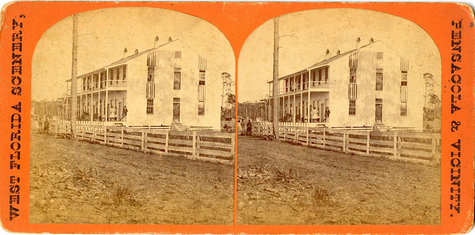 Antique Real Photo Stereoview African American Pensacola: This collection of stereoviews are originals from the epoch . They come mainly from collectors in the U.S.A. and constitute wonderful testimonies of past time that tend to be unique. Their scarcity, c