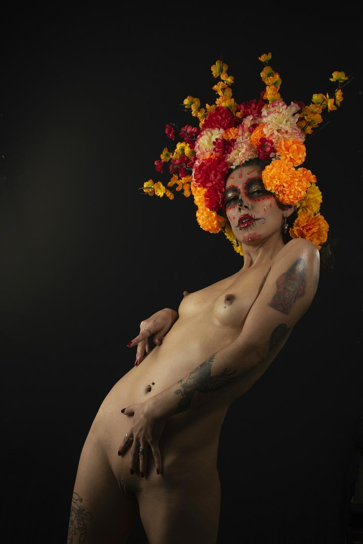 EDGAR ACERO LUNA, Mexico, Photo Stamped Limited Edit. Of 15: Edgar Acero Luna was born in Aguascalientes, Mexico, the same place where the Catrina "Guadalupe Posada" began. Edgar has preserved the customs of his hometown and that is how he began to take artisti