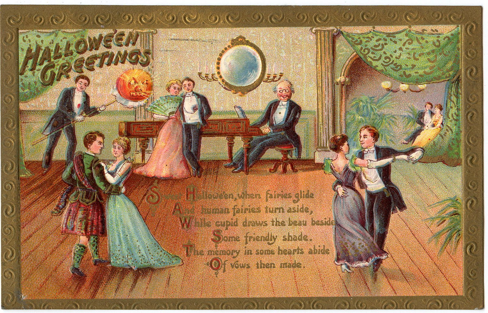 Antique Vintage Halloween Postcard (1 of 2)