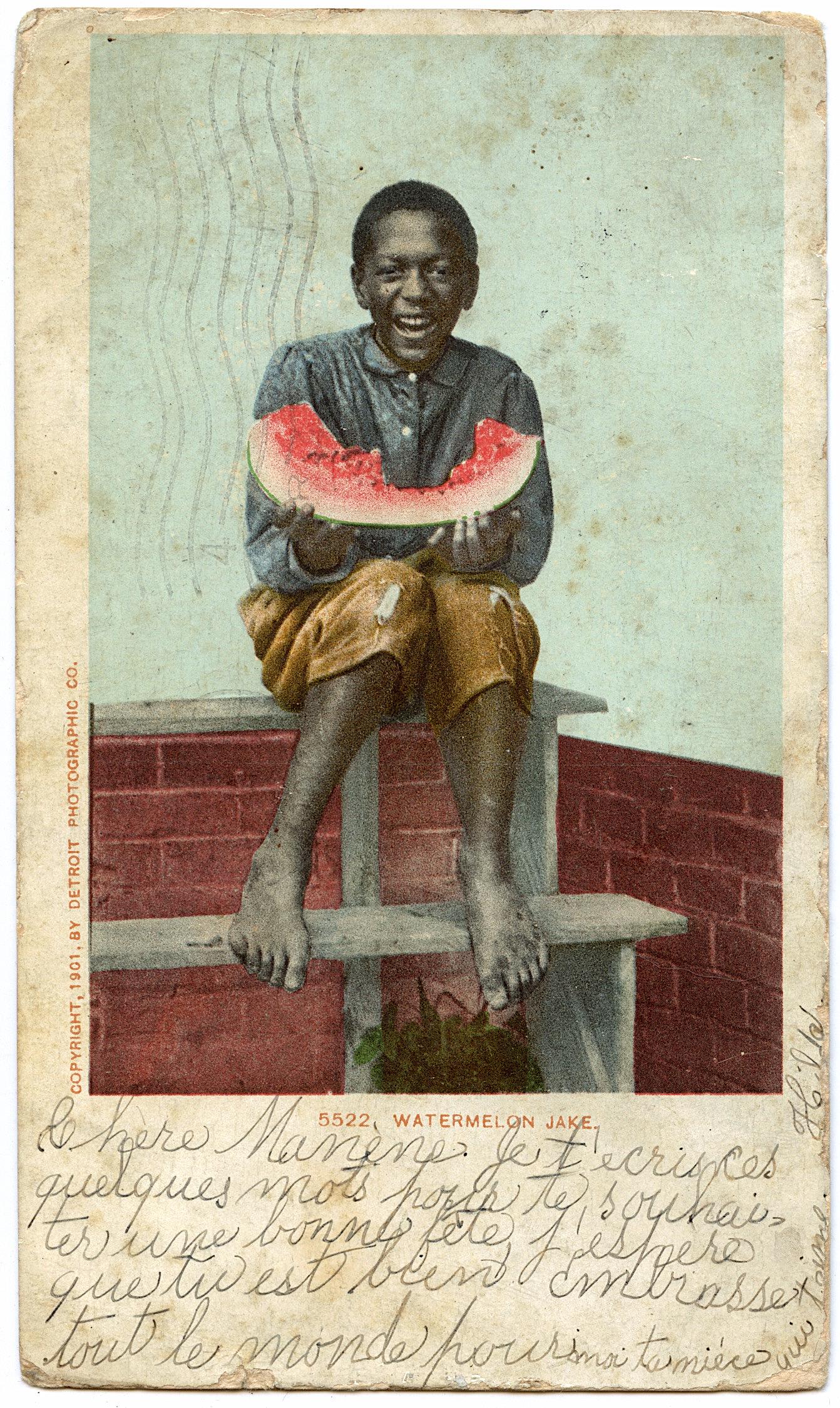 Antique Vintage Rare African American Postcard: The dimensions of an antique/vintage postcard are Approx. 5.5"x 3.5" (small variances can occur). ABOUT SHIPPING: This lot is located in Boca Raton, Fl and its shipment will be made directly by Arteli
